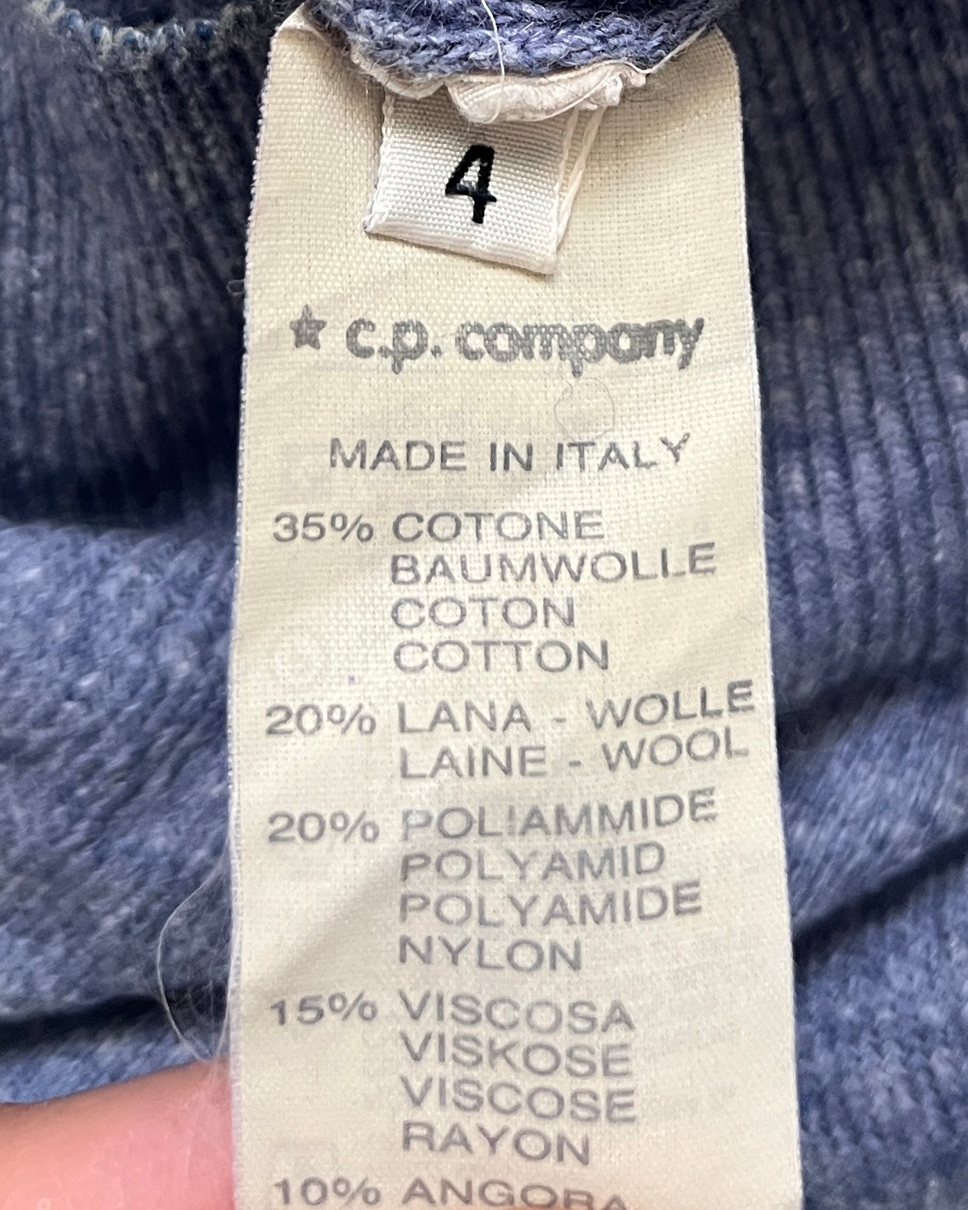 C.P. Company 1980s 'Ideas from Massimo Osti' Knit Sweater - Size L