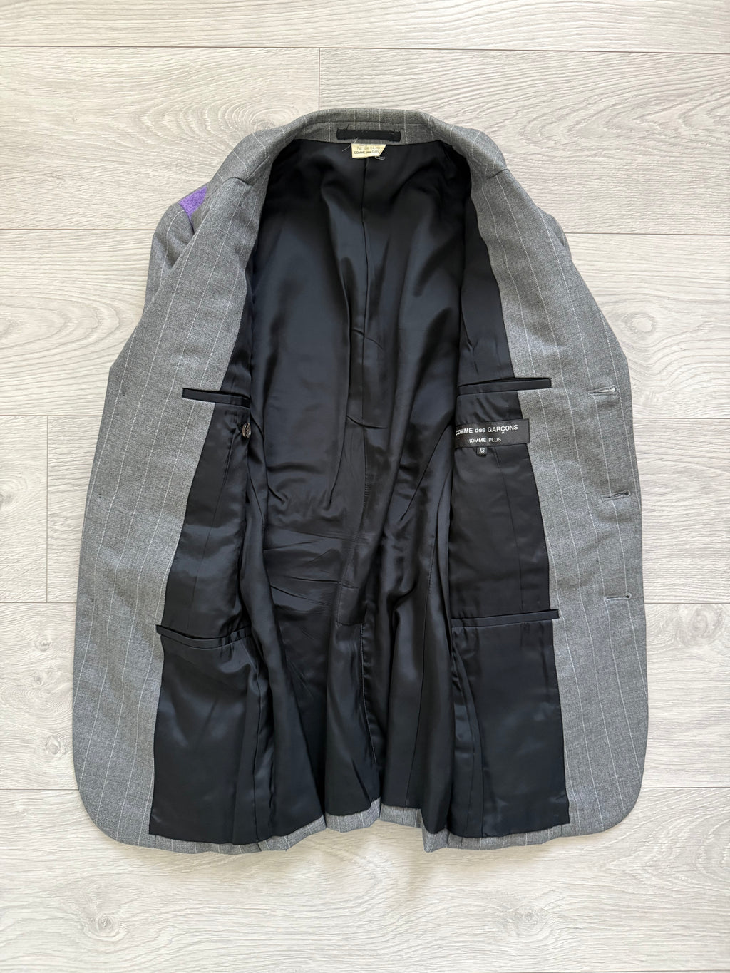 Comme Des Garcons Homme Plus AW2009 Curve Panelled Wool Suit - Size XS Jacket / 30" Waist