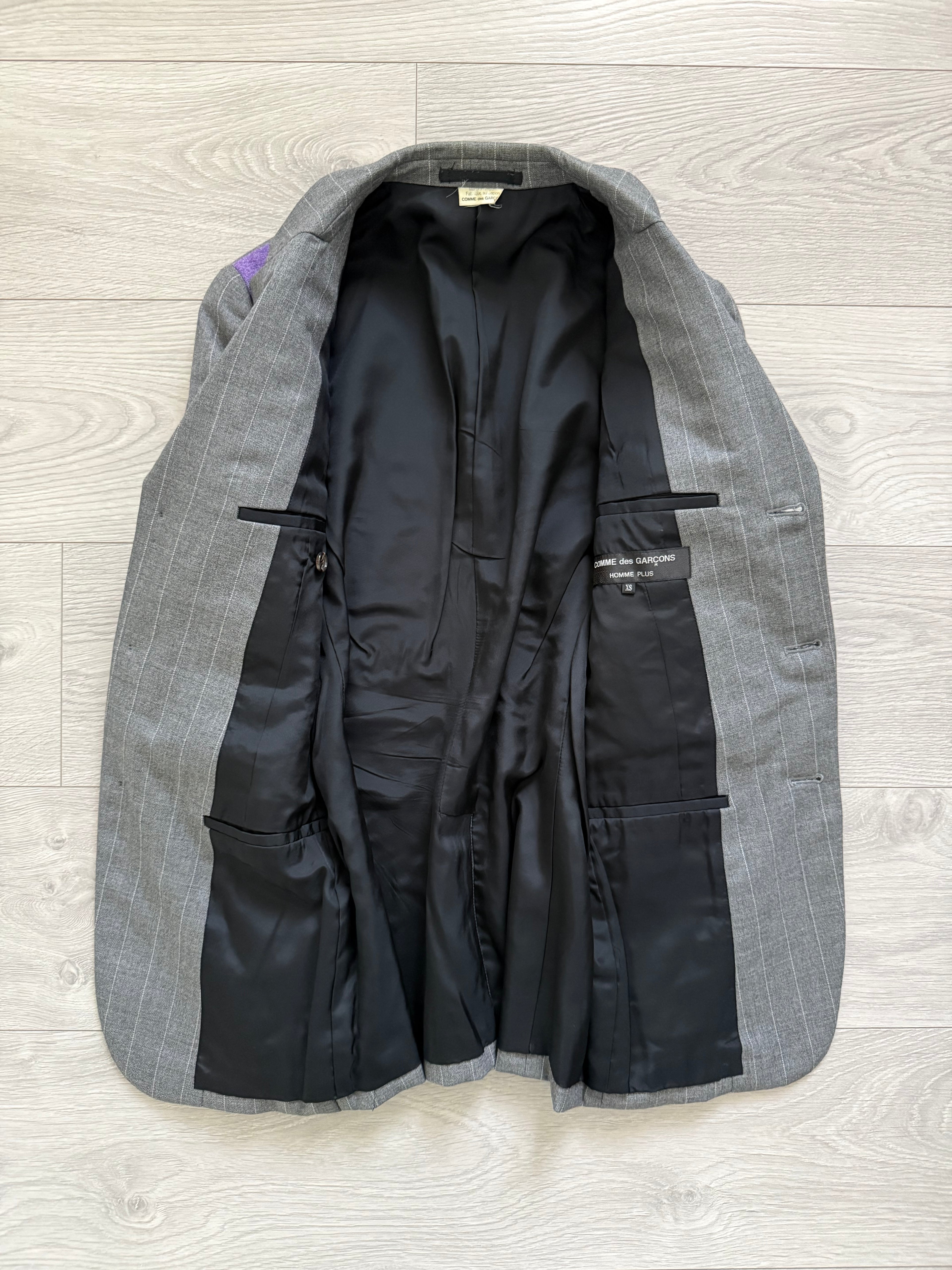 Comme Des Garcons Homme Plus AW2009 Curve Panelled Wool Suit - Size XS Jacket / 30" Waist