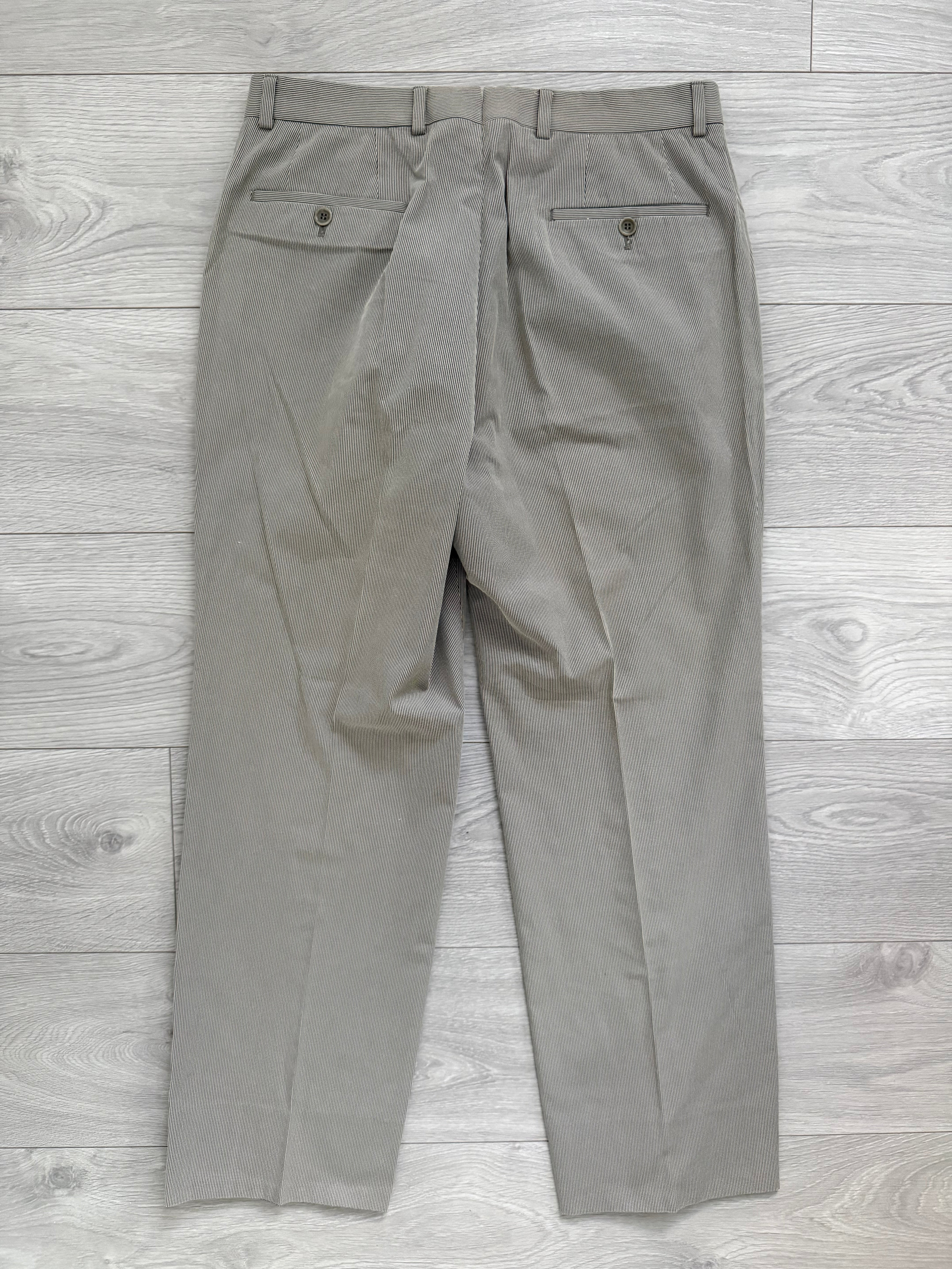 パンツ 2000s EMPORIO ARMANI stripe slacks pants Armani 2000s Pleated Cotton Blend Striped Pants - Size 31