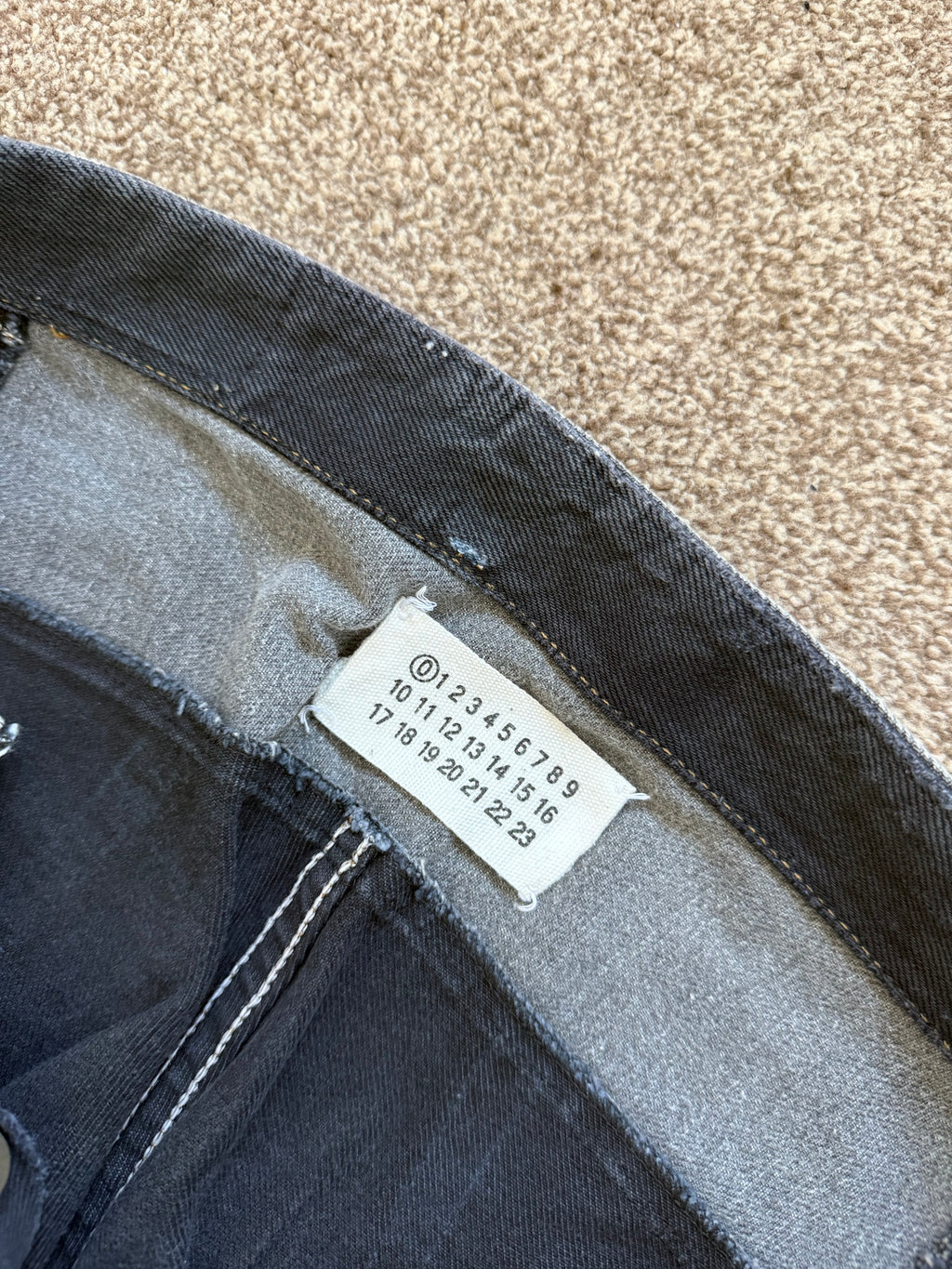 Maison Martin Margiela Artisanal Line (0) SS1999 Re-Worked Panelled Denim Jeans - Size 27" Waist