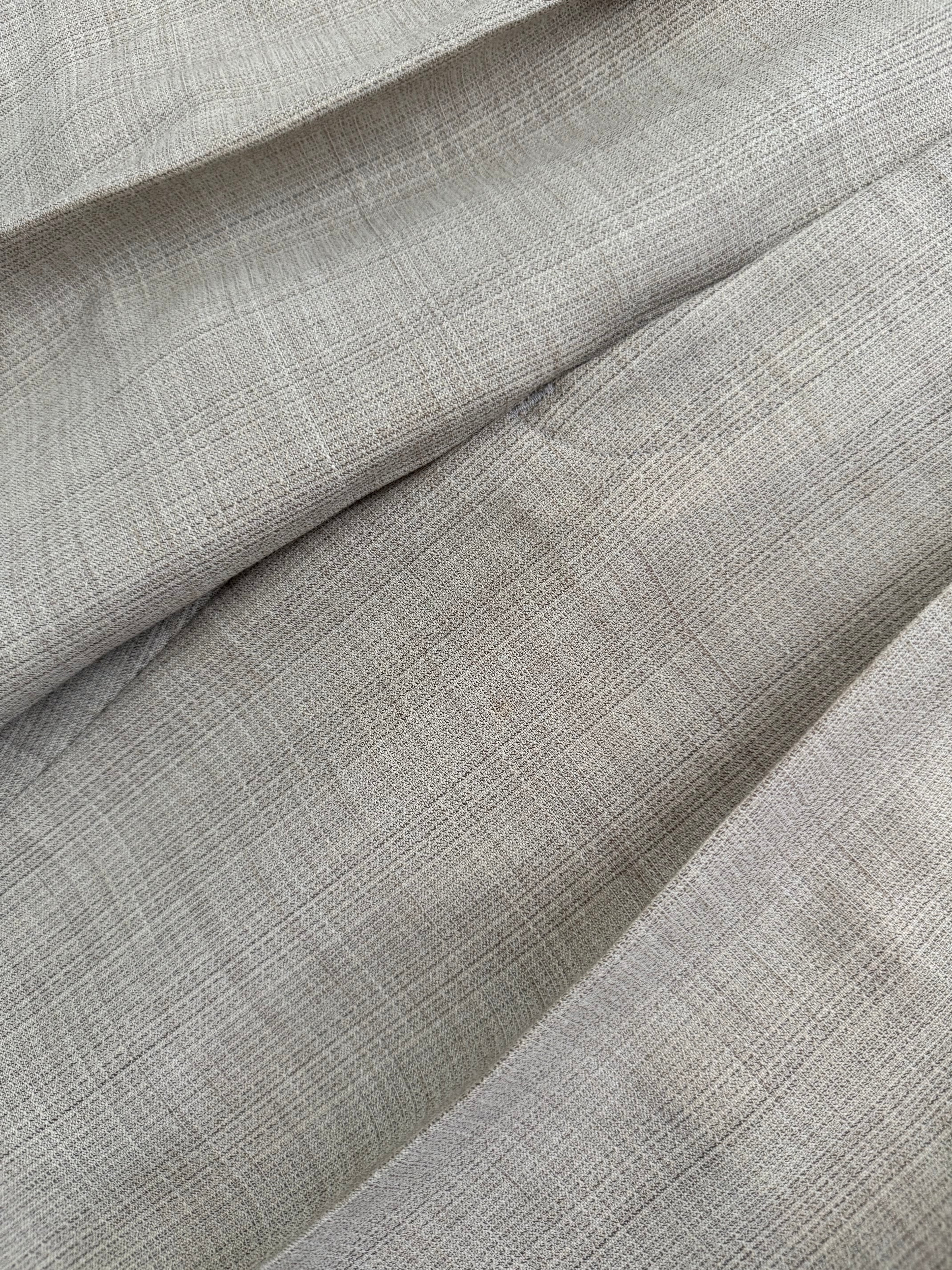 Paul Smith 1990s 2B Wool Silk Ecru Pleated Suit - Size S Jacket / 31" Waist