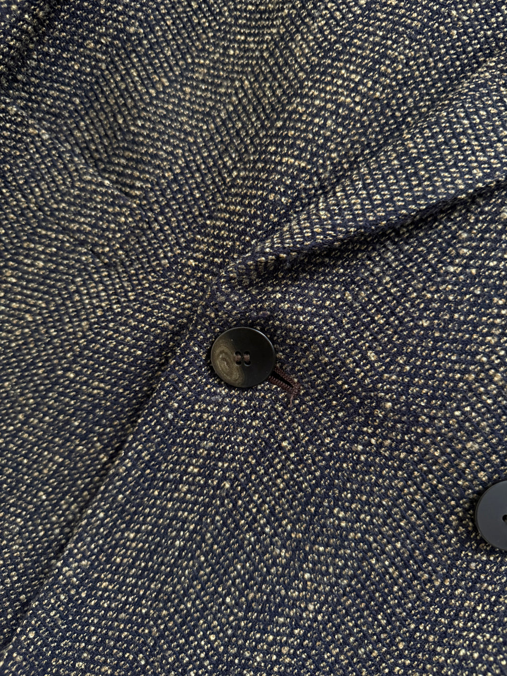 Umberto Ginocchietti 1980s Double Breasted Pleated Wool Textured Suit Brown - Size M Jacket / 30" Waist