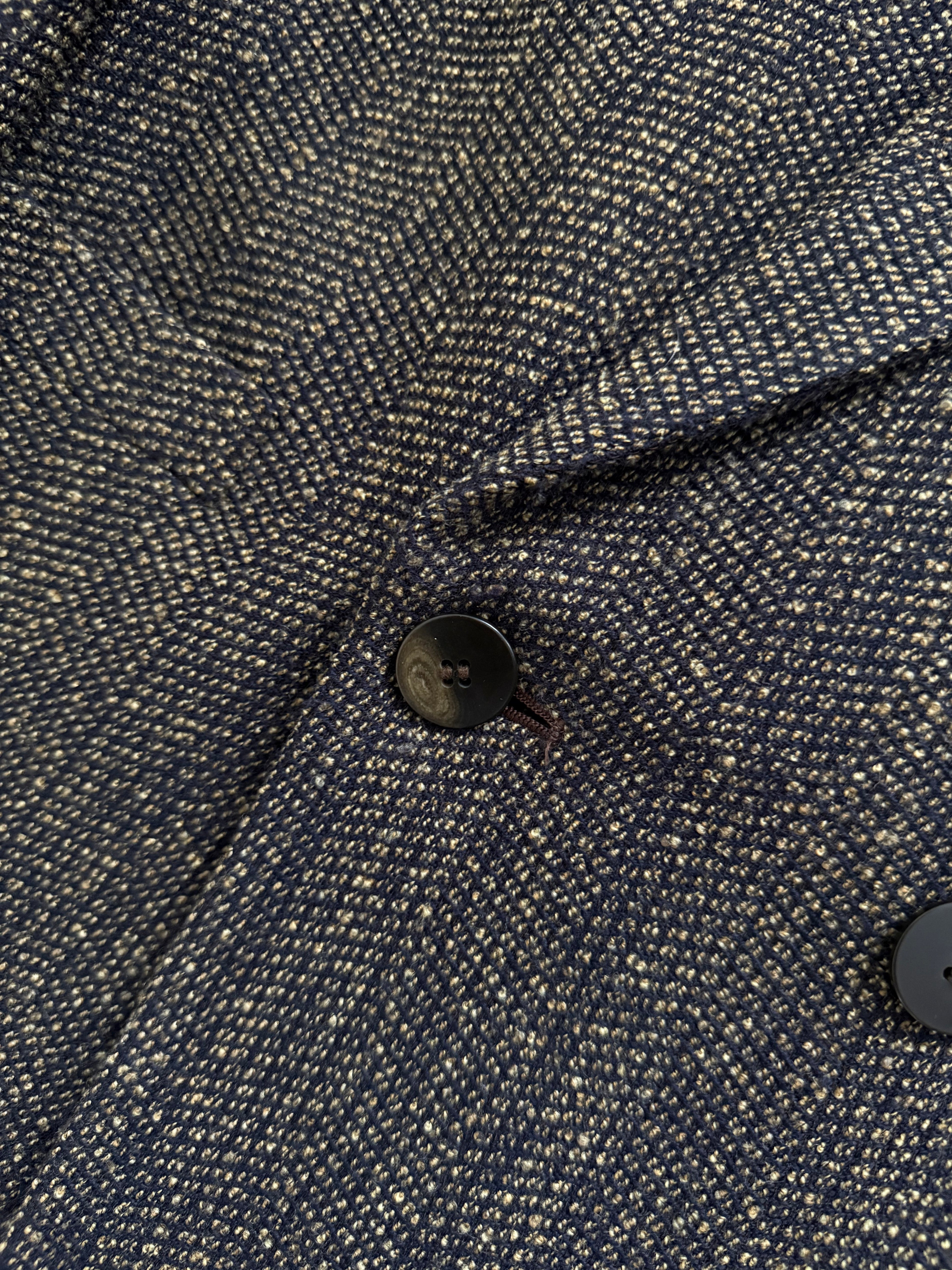 Umberto Ginocchietti 1980s Double Breasted Pleated Wool Textured Suit Brown - Size M Jacket / 30" Waist