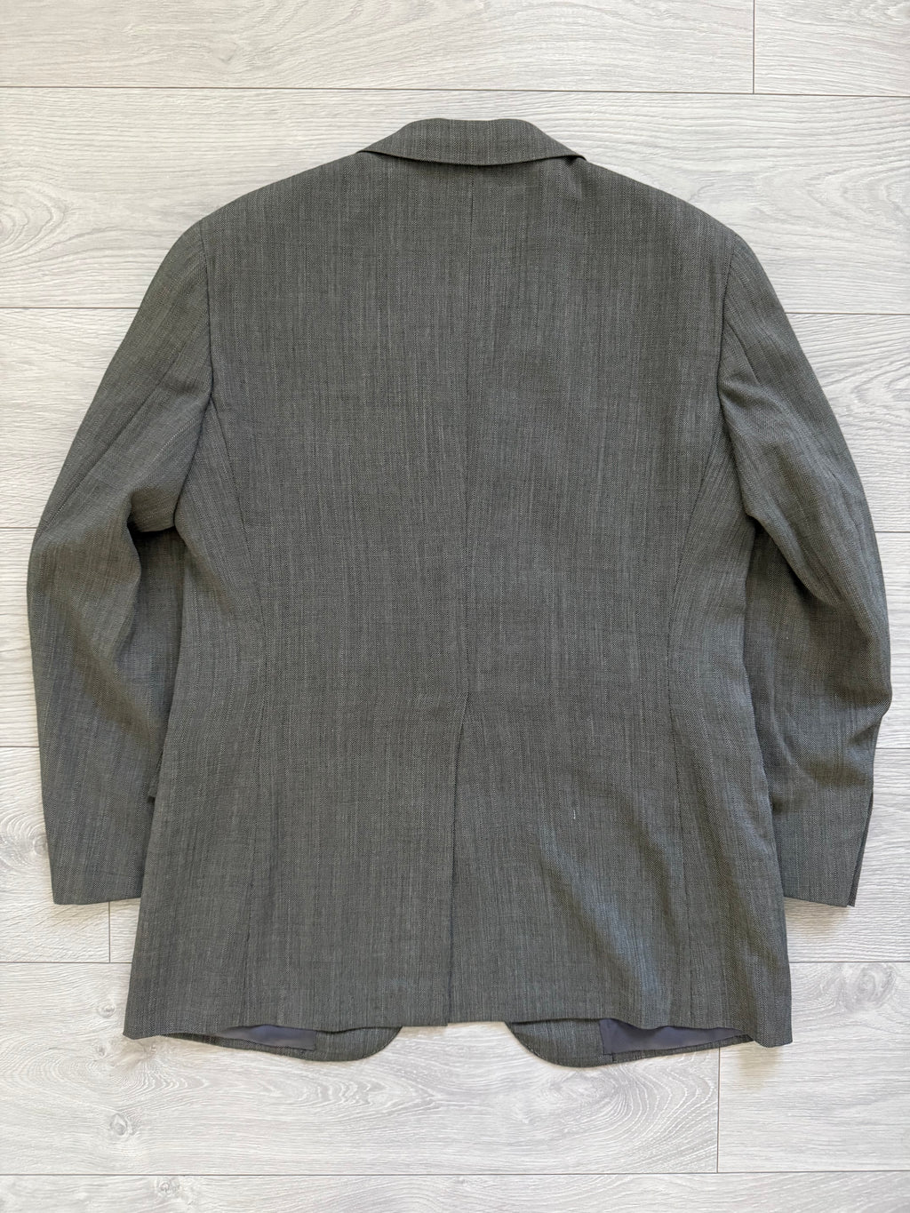 Ralph Lauren 1990s 2B Pleated Lightweight Wool Suit Green - Size M Jacket / 28" Waist