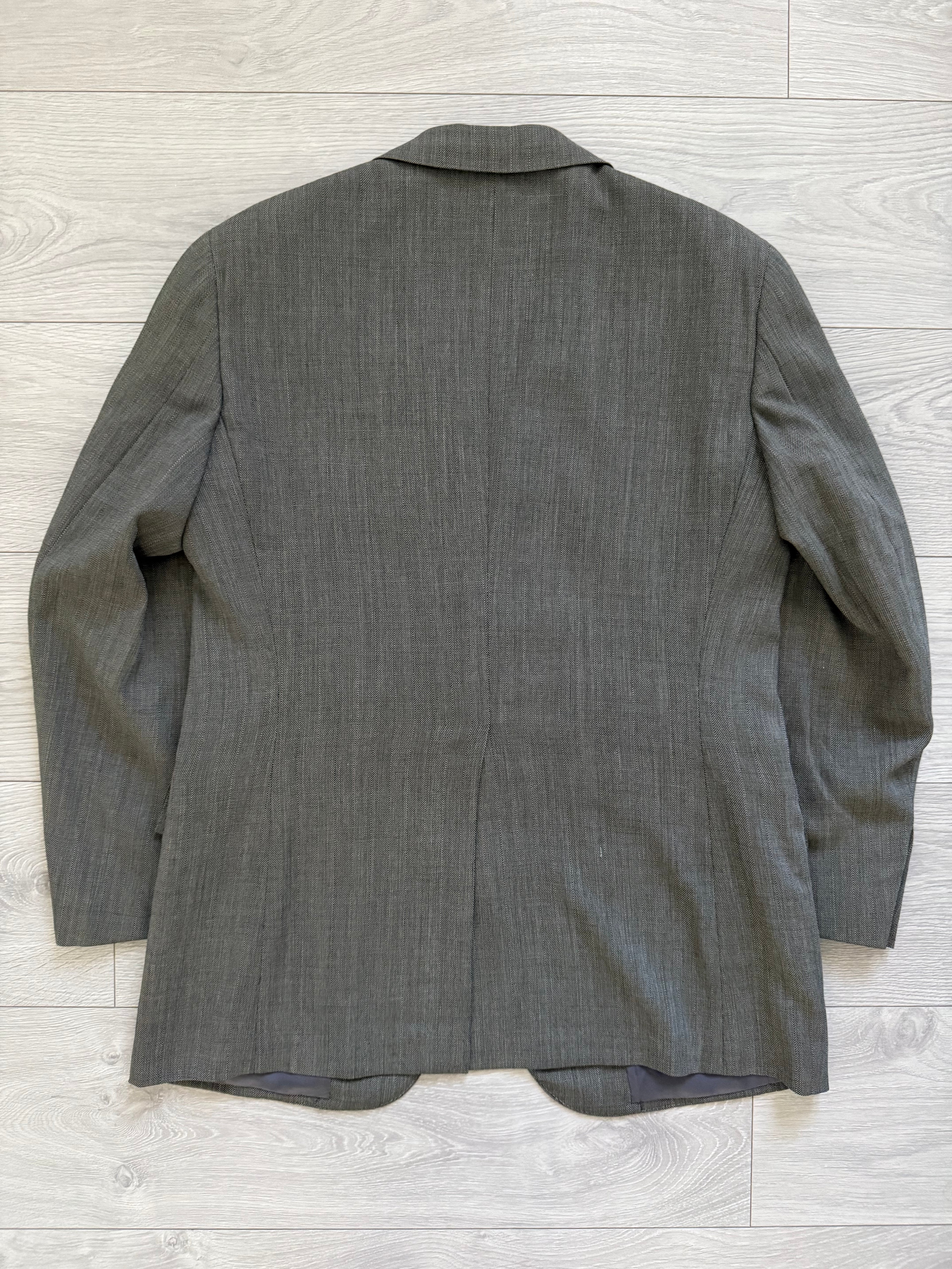 Ralph Lauren 1990s 2B Pleated Lightweight Wool Suit Green - Size M Jacket / 28" Waist