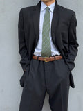 Armani 1990s 3B Draped Wool Black Suit - Size XL Jacket / 36" Waist