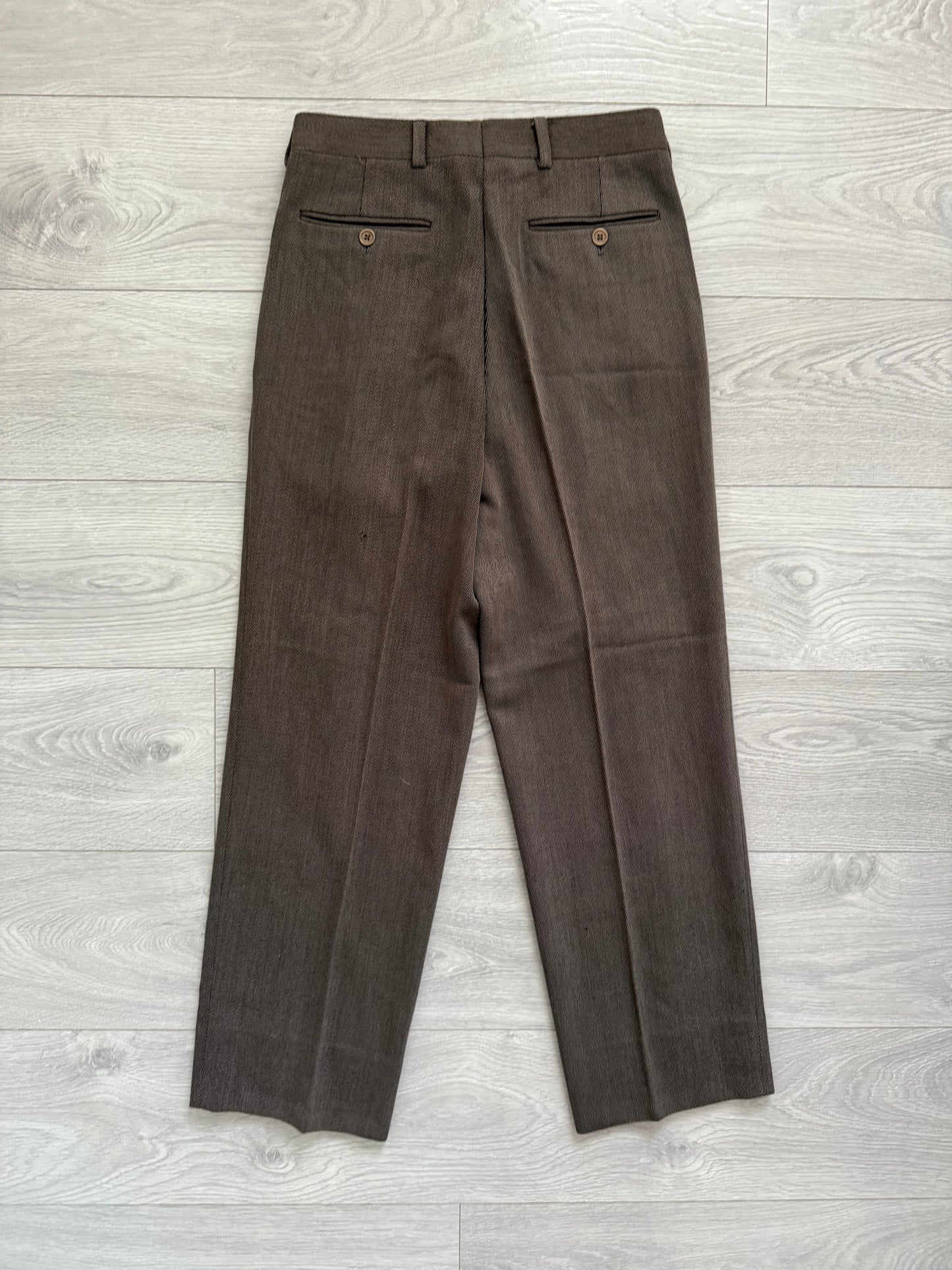 Giorgio Armani 1990s Pleated Wool Suit - Size M Jacket / 30" Waist