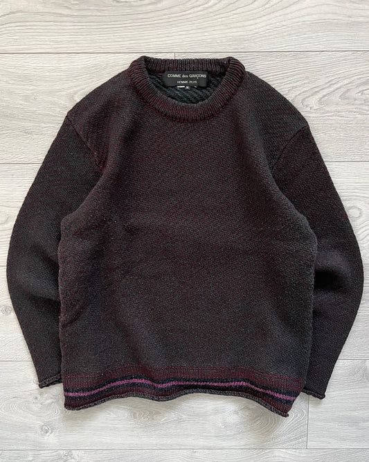 Comme Des Garcons Homme Plus AW1997 Curved Knit - Size S