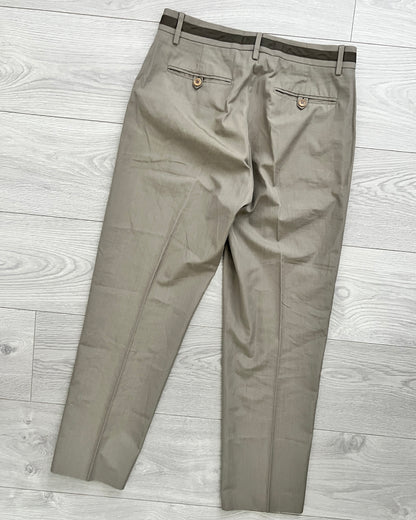 Helmut Lang 1990s Striped Waistband Trousers - Size 30