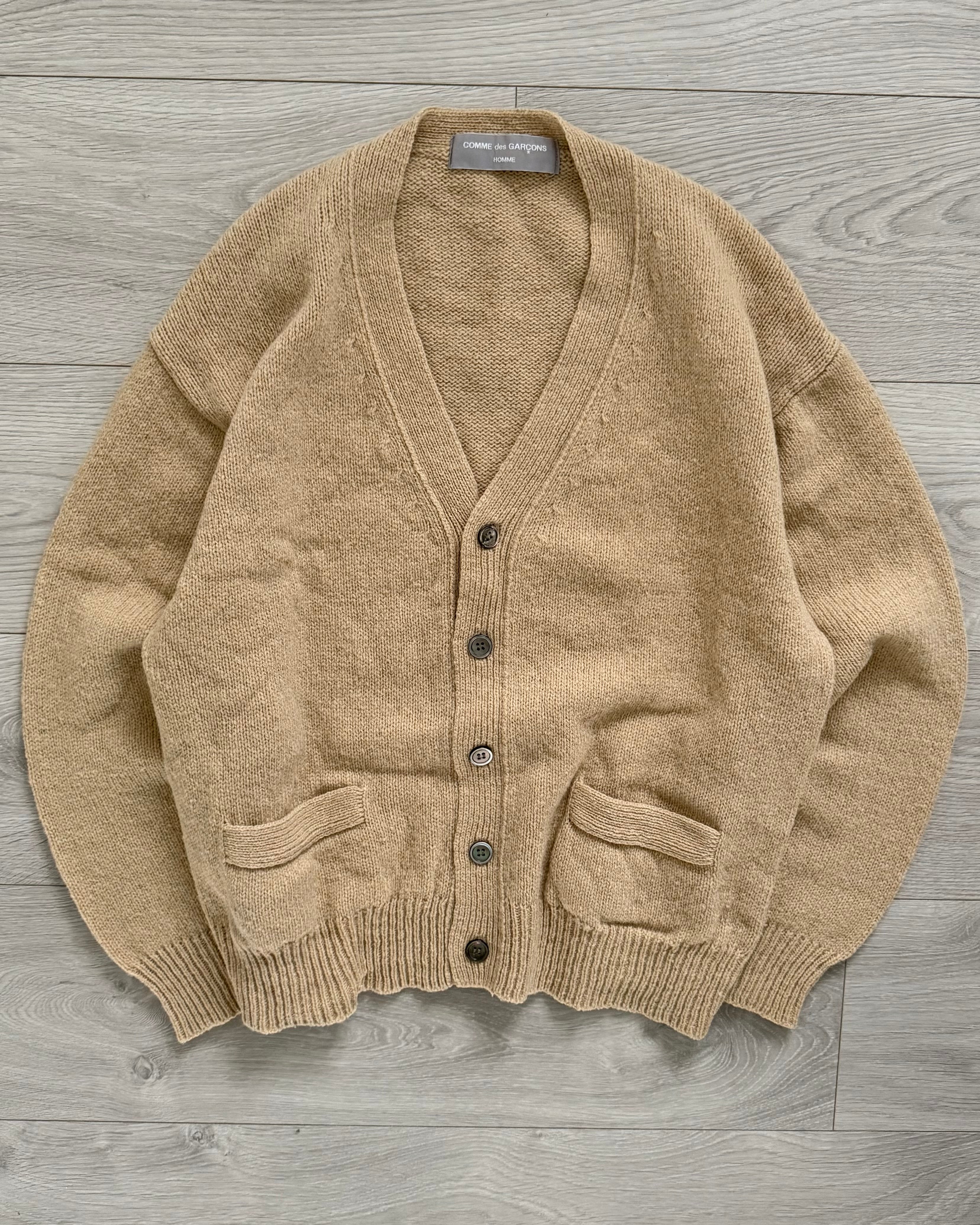 Comme Des Garcons Homme FW2001 Wool Knit Cardigan - Size M – NDWC0