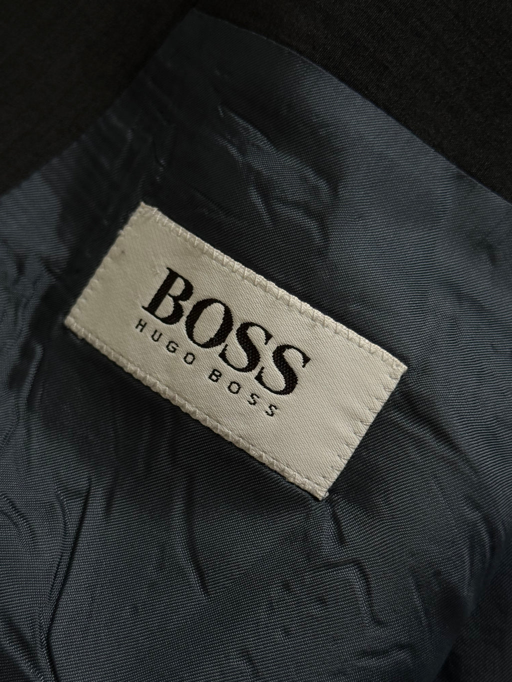 Hugo Boss 'Al Capone' 1980s Peaked Lapel Double Breasted Wool Rayon Sport Blazer Jacket - Size L