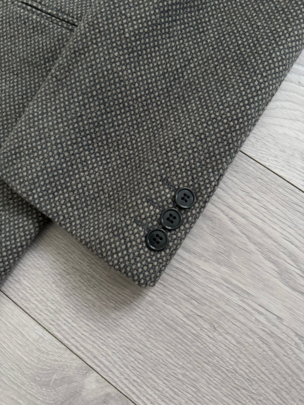 Giorgio Armani 1980s Wool Mohair 3B Textured Sport Jacket Blazer  - Size M