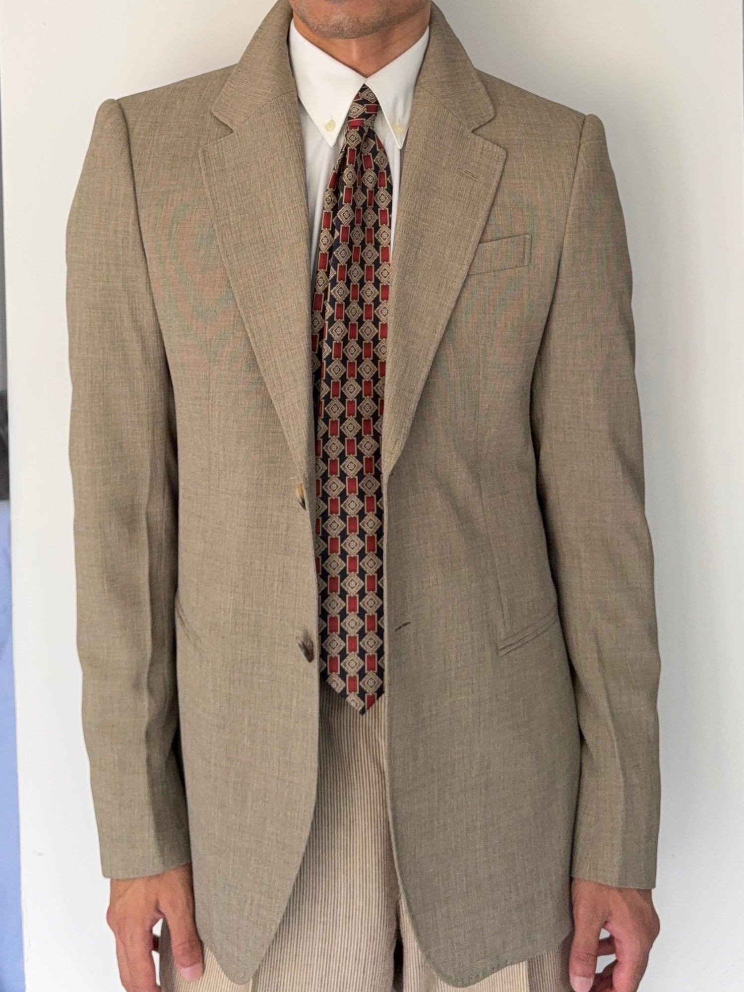 Emporio Armani 2005 2B Textured Wool Silk Sport Jacket Blazer - Size S