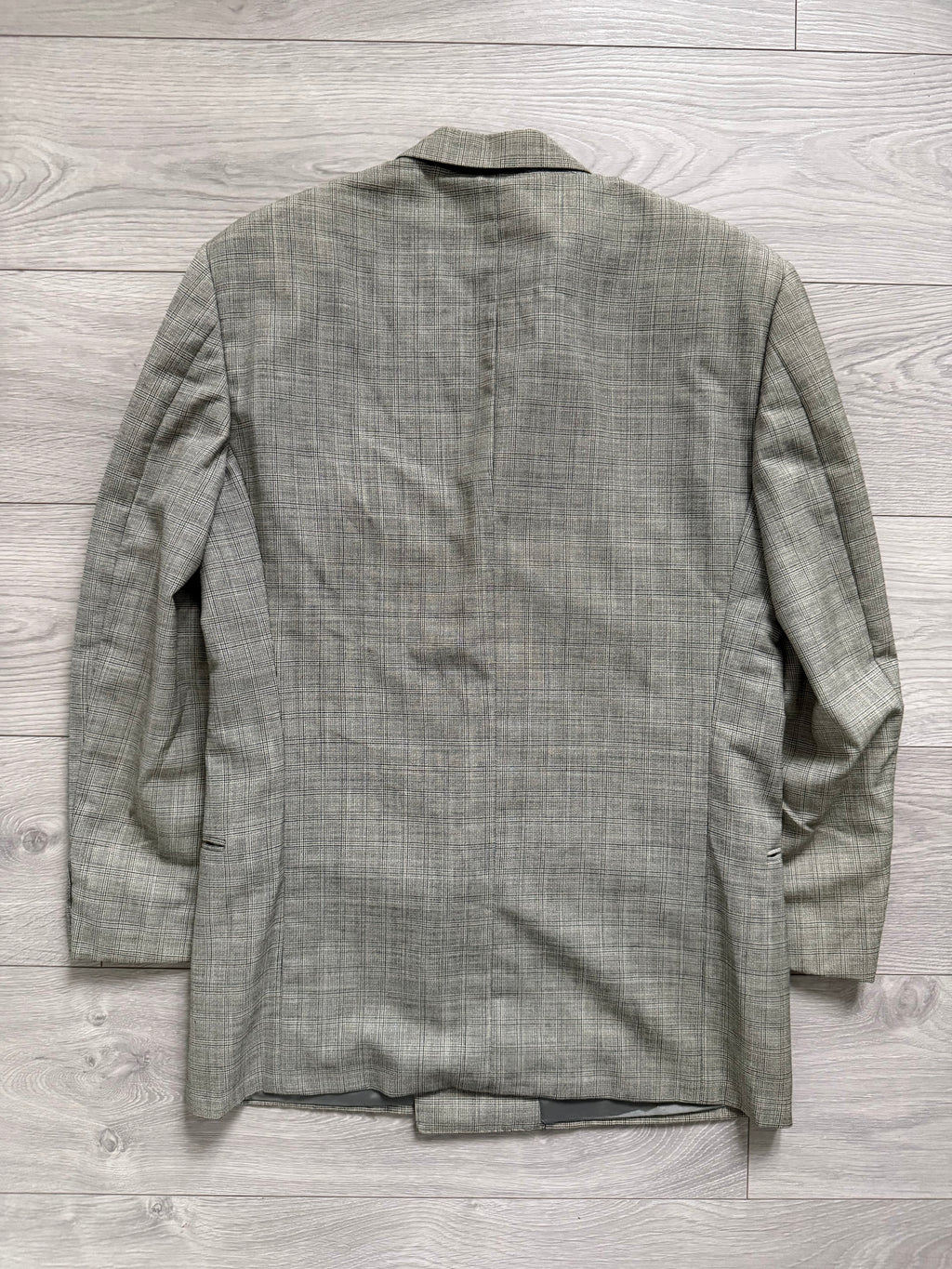 Valentino 1980s Peaked Lapel Double Breasted Wool Sports Blazer Jacket - Size S