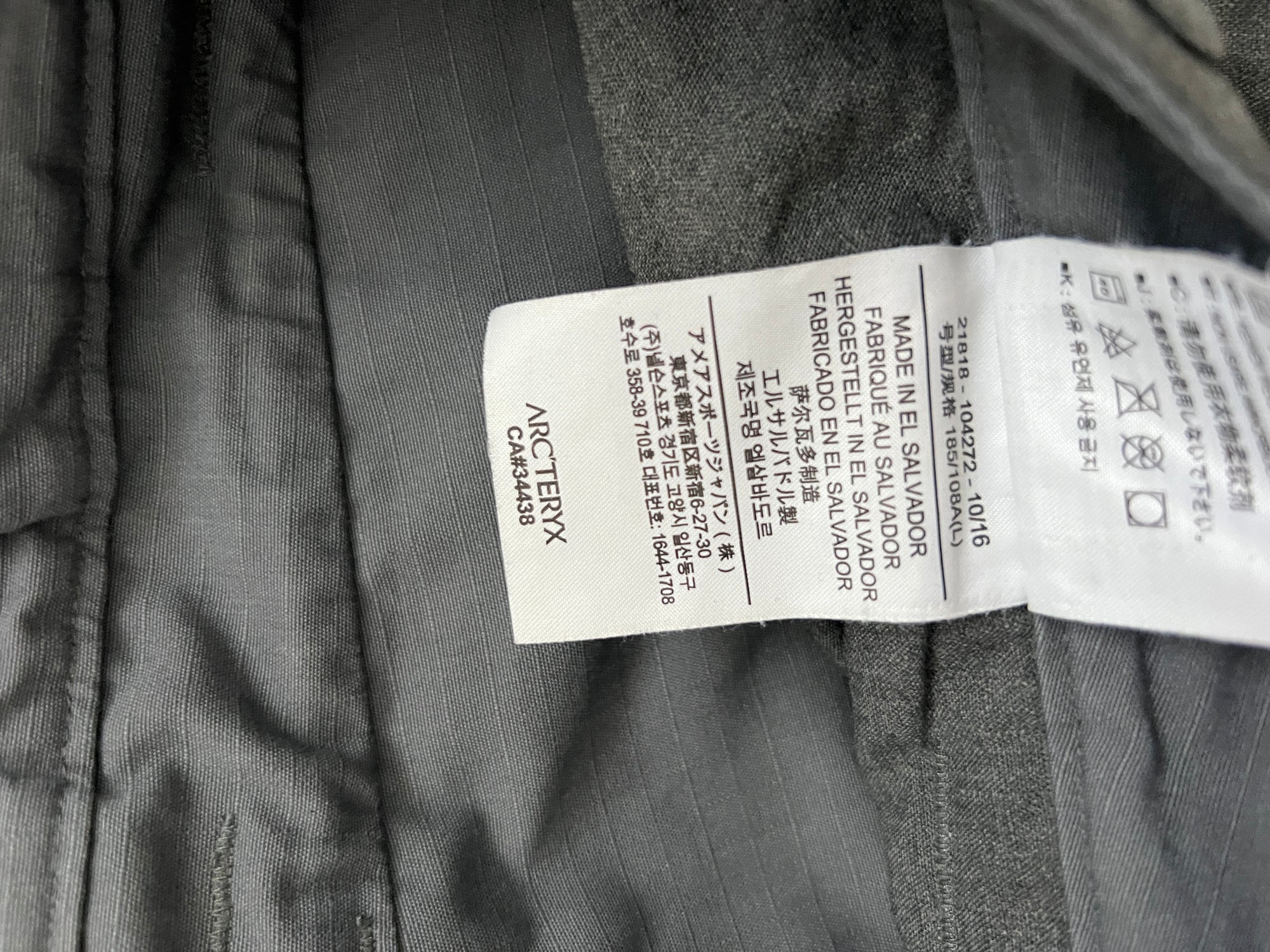Arcteryx LEAF SMU Assault FR Conbat Utility Pants Wolf Grey - Size L