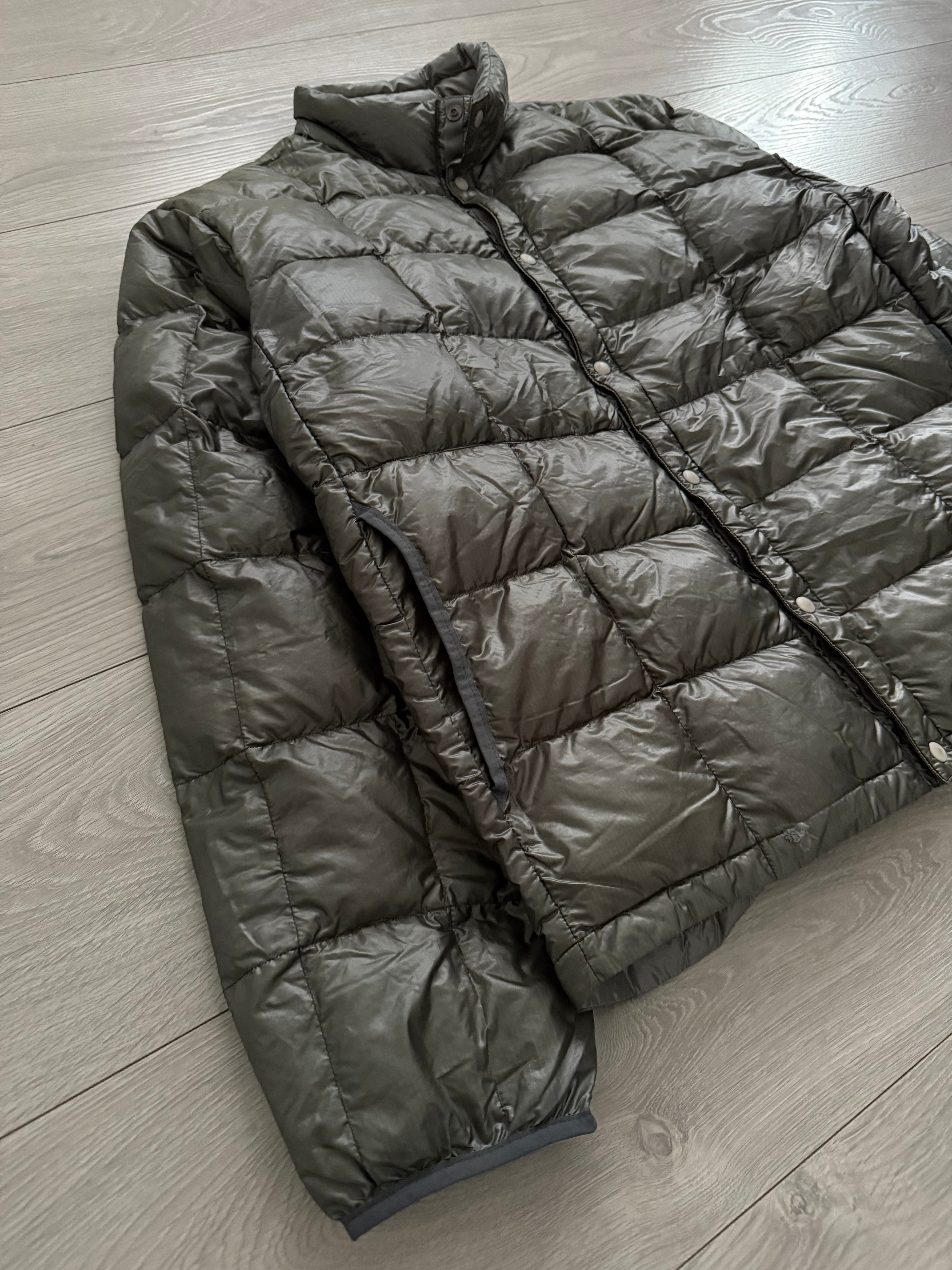 Montbell 00s Square Stitch Snap Front Down Jacket - Size L