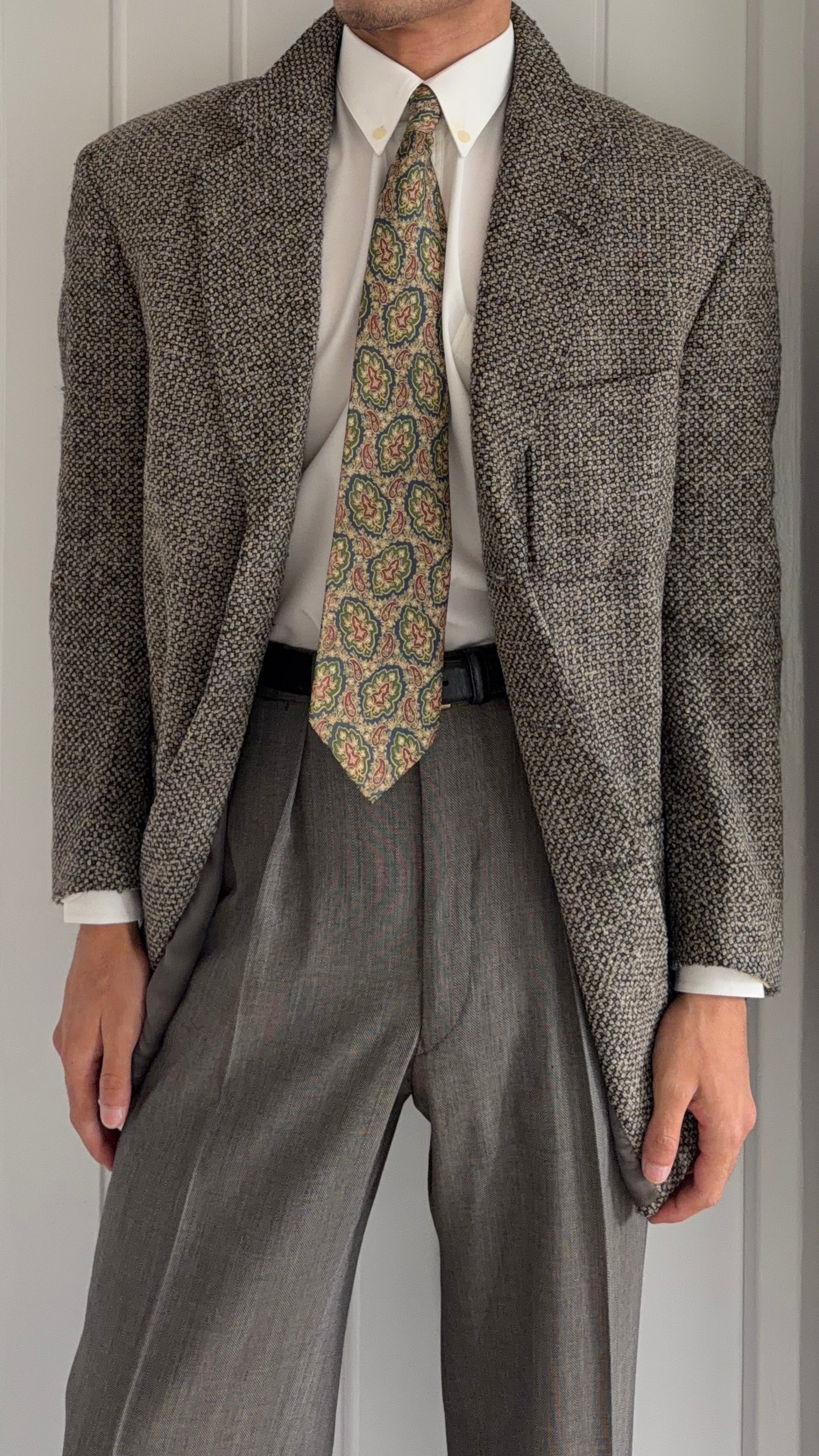 Canali 1980s 3B Textured Soft Wool Sport Jacket Blazer - Size M