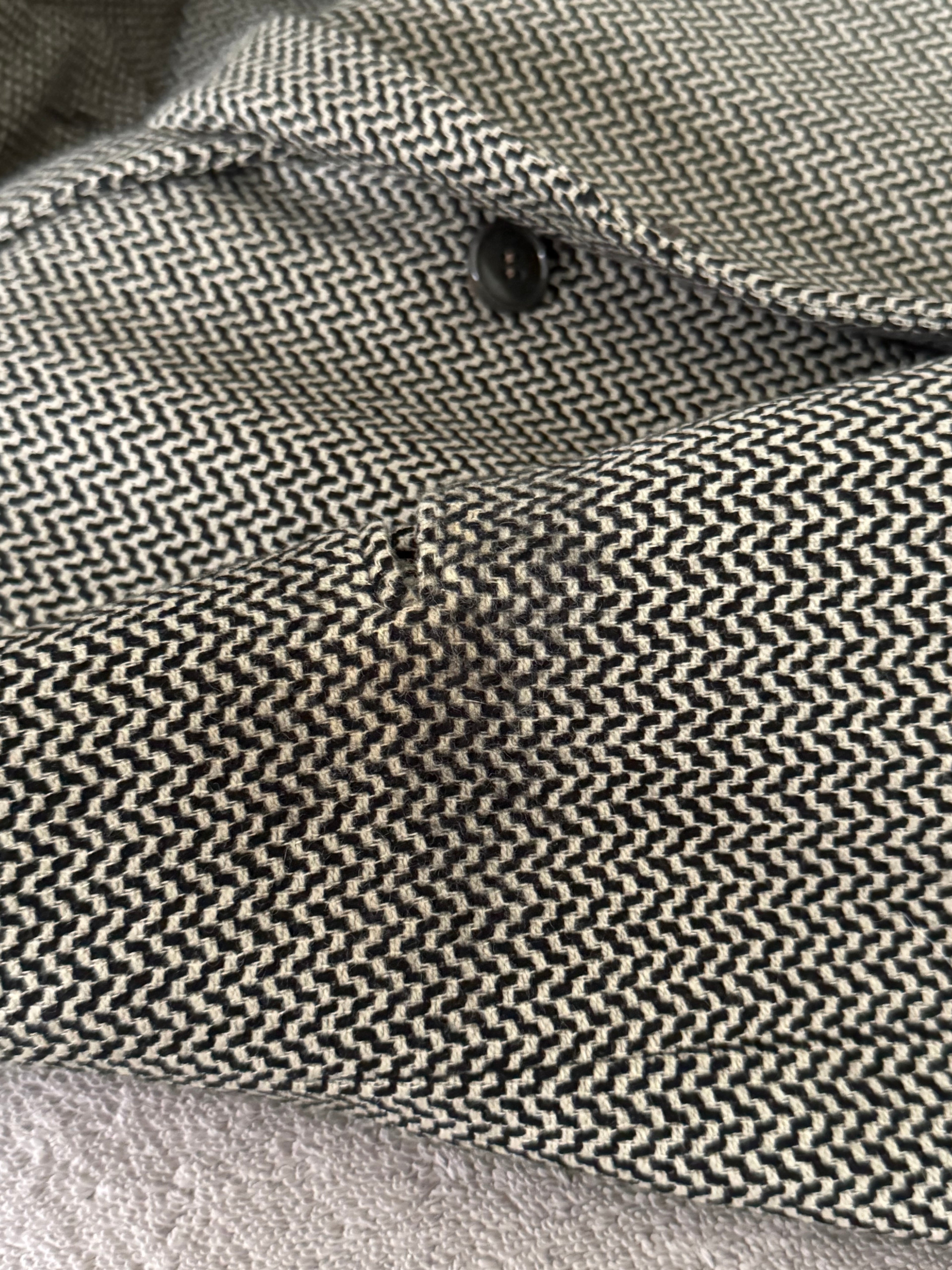 Giorgio Armani 1980s Wool Textured Sports Blazer Jacket - Size M
