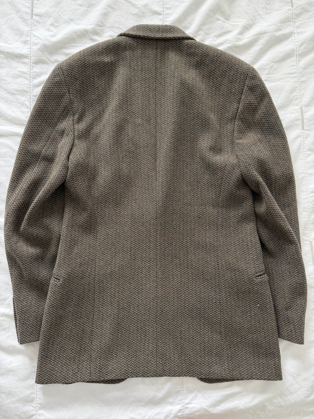 Emporio Armani 1990s 1B Wool Textured Sport Jacket Blazer - Size S