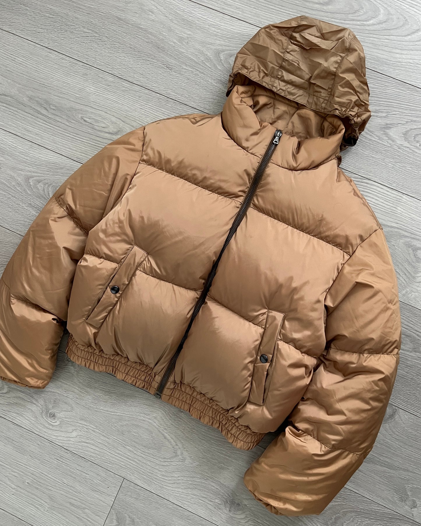 Prada Mainline 00s Goose Down Nylon Puffer Jacket - Size S