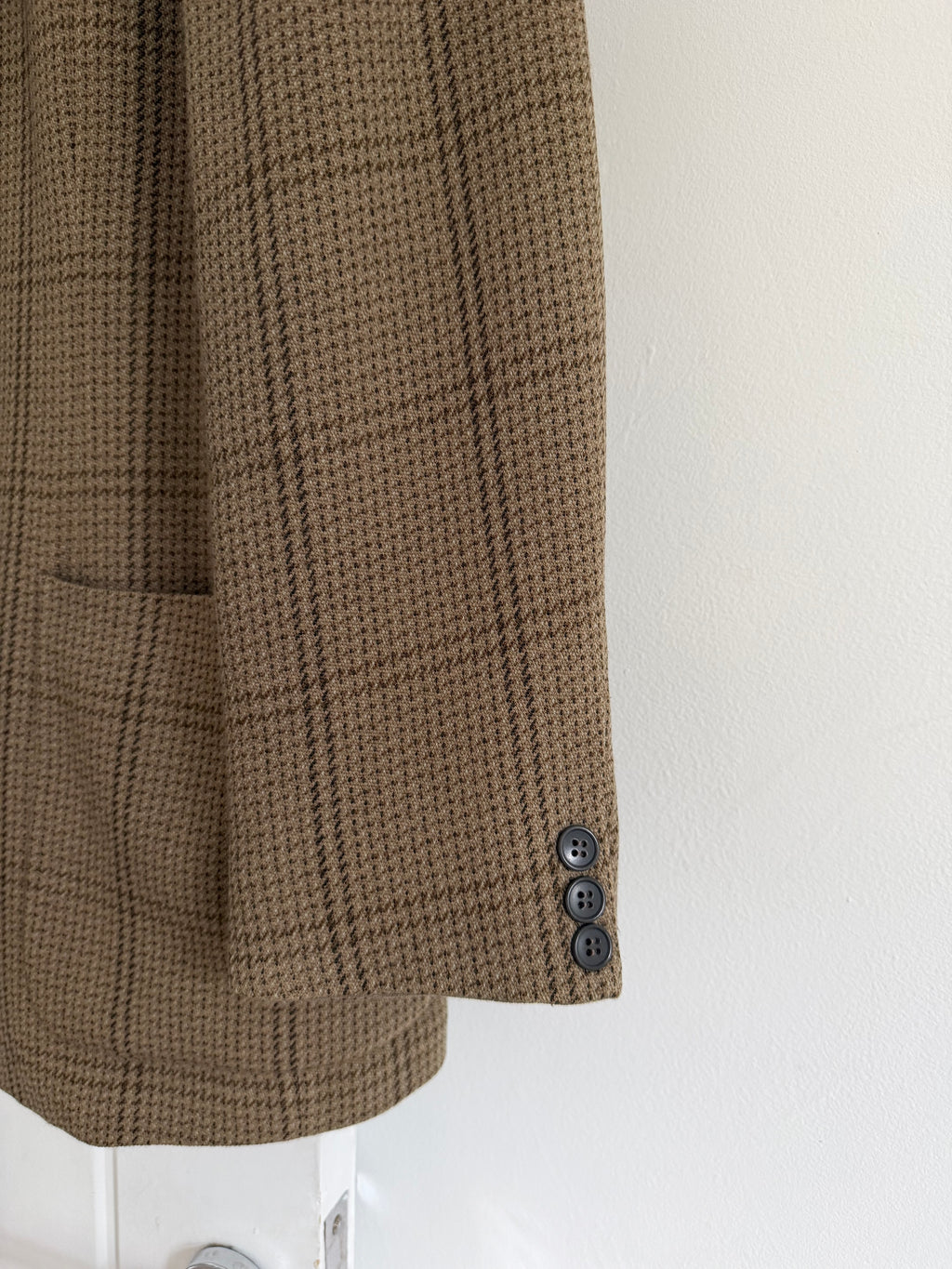 Giorgio Armani 1980s 2B Wool Blend Unlined Sport Jacket Blazer - Size M