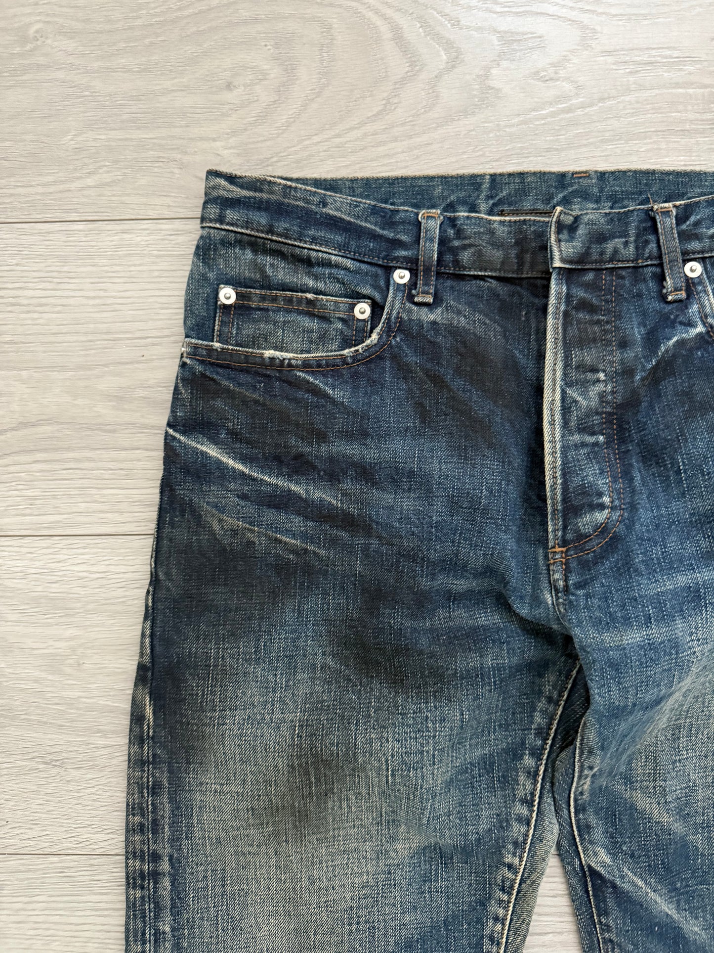 Dior Homme SS2010 'Oil Stained' Denim - Size 32