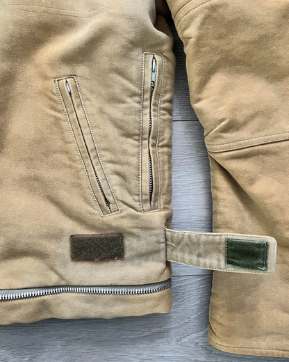 Helmut Lang AW1999 Brushed Cotton Astro Moto Bondage Jacket - Size M