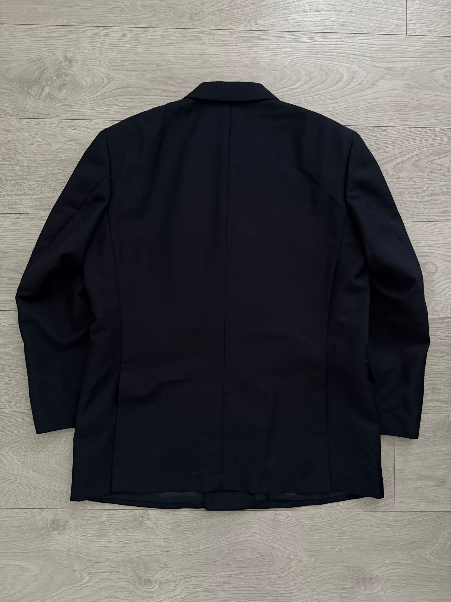 Doremuil Fabric Double Breasted Pleated Wool Suit - Size XL Jacket / 36" Waist