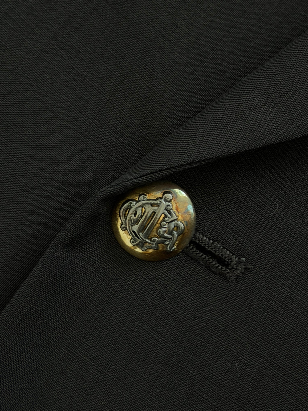 Dior 1980s Metal Button Unlined Double Breasted Wool Navy Sport Jacket Blazer - Size XL