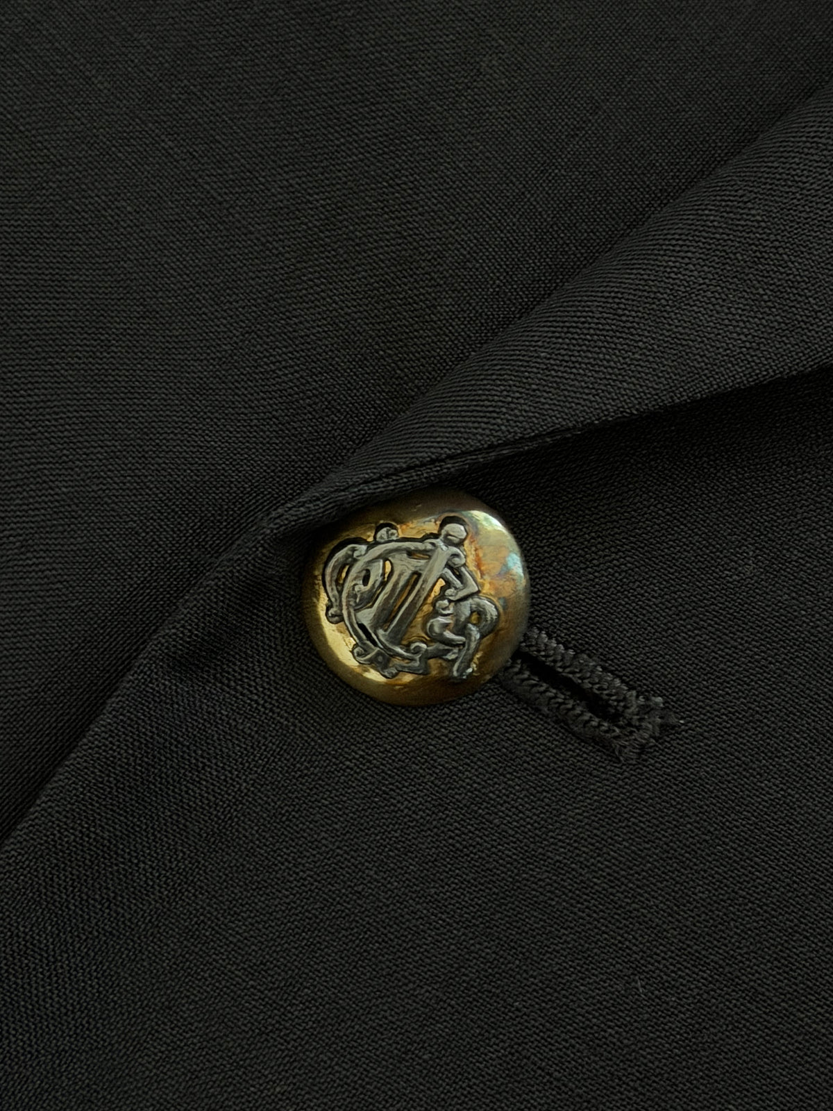 Dior 1980s Metal Button Unlined Double Breasted Wool Navy Sport Jacket Blazer - Size XL