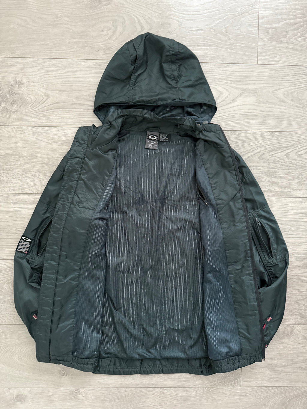 Oakley Software 00s 'Mad Science' Technical Toggled Waterproof Jacket - Size M