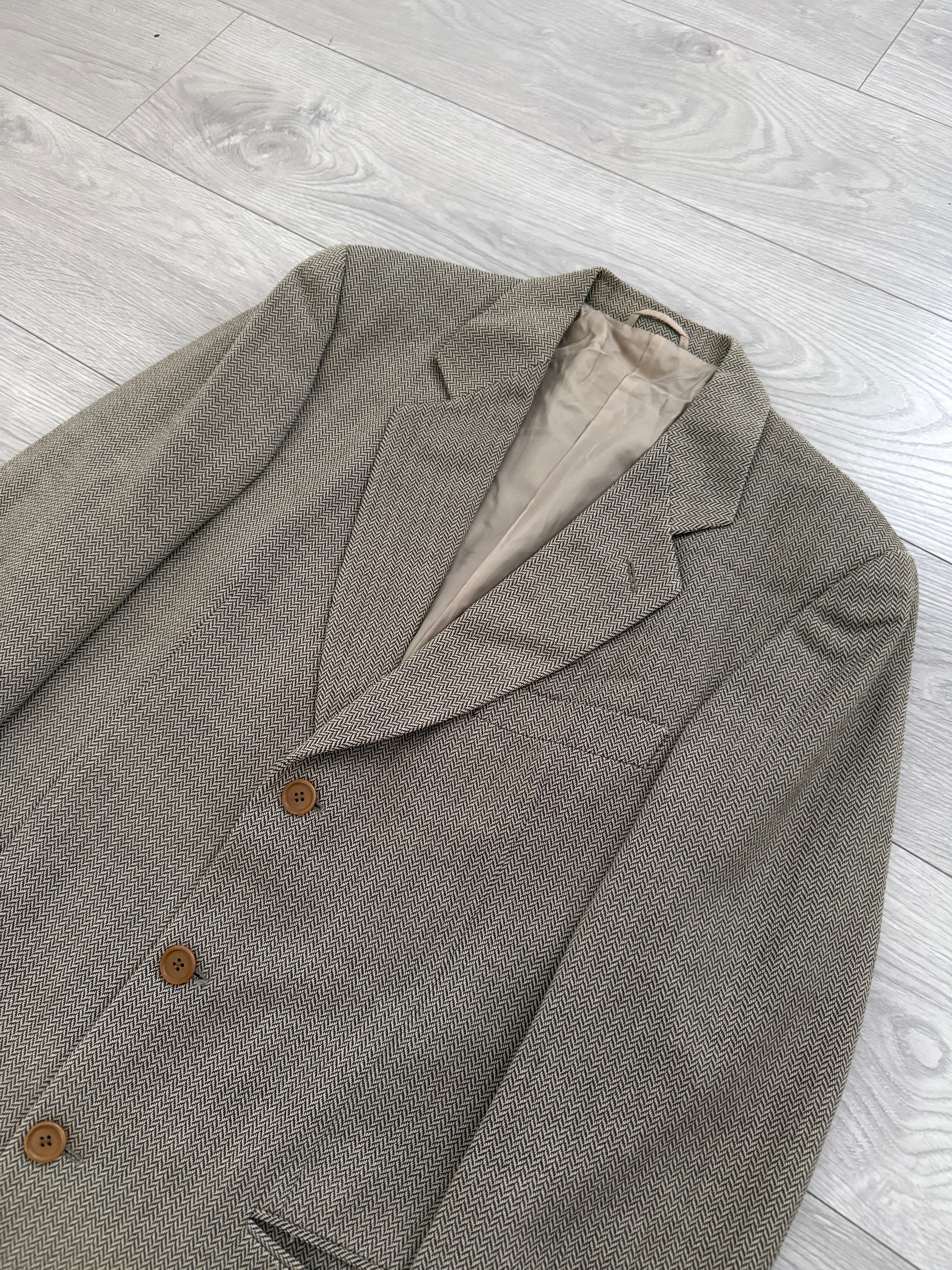 Giorgio Armani 1990s 3B Textured Jacquard Wool Sports Jacket
