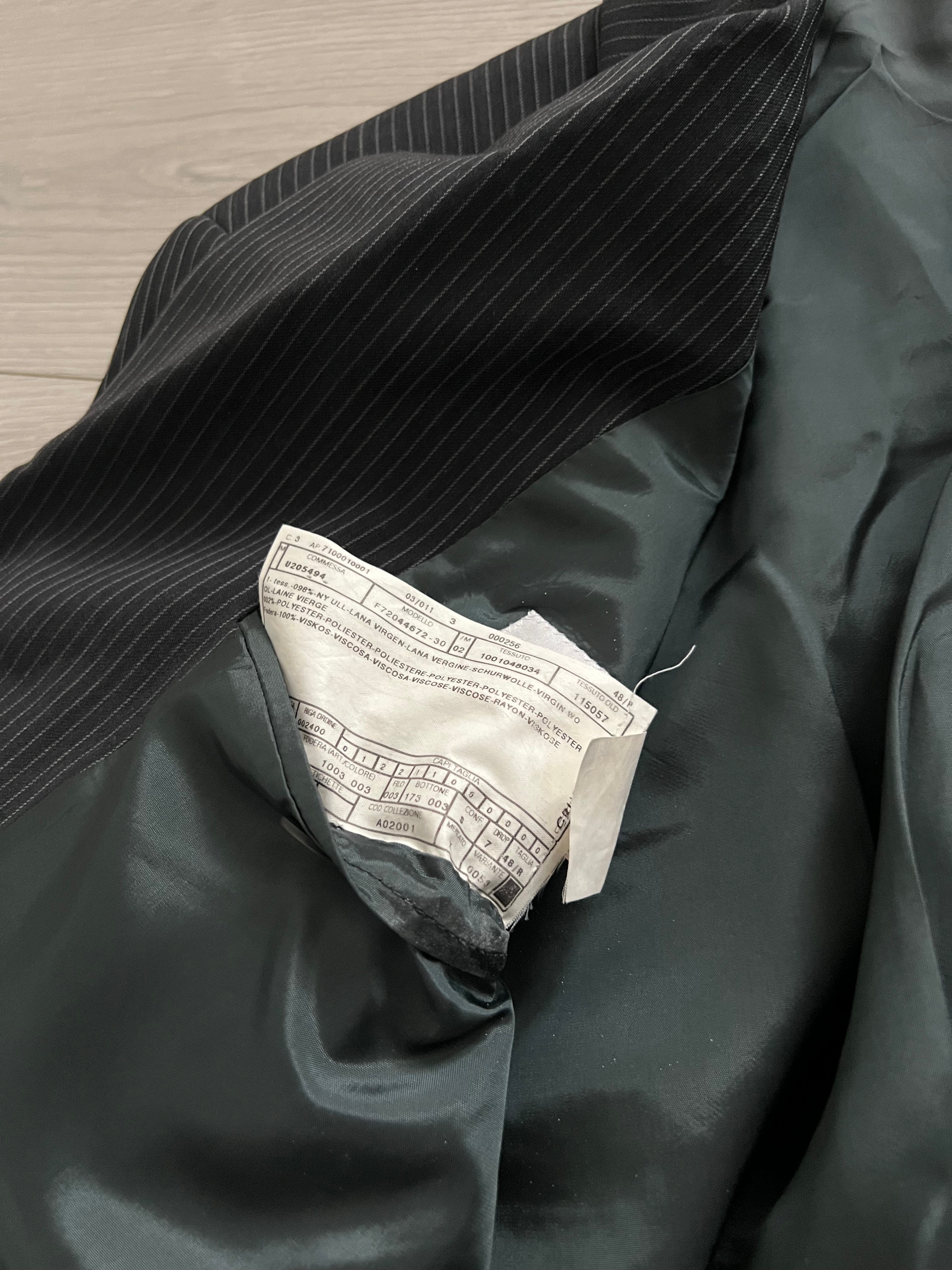 Armani 1990s Striped Pleated Relaxed Suit - M Jacket / 30" Waist
