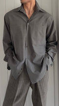 Armani 1990s Spread Collar Relaxed Shirt - Size M