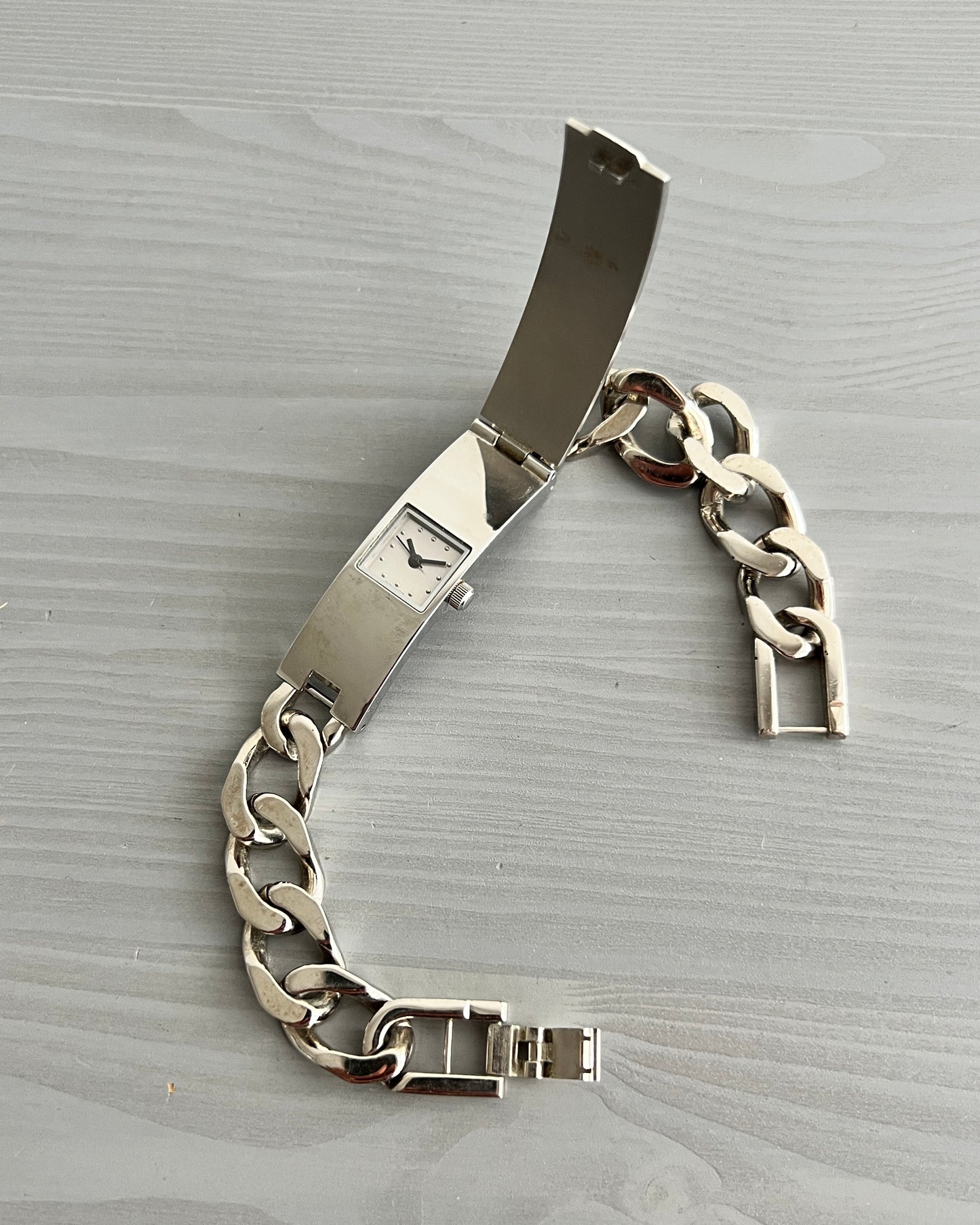 Jean Paul Gaultier 00s Stainless Steel Watch Bracelet