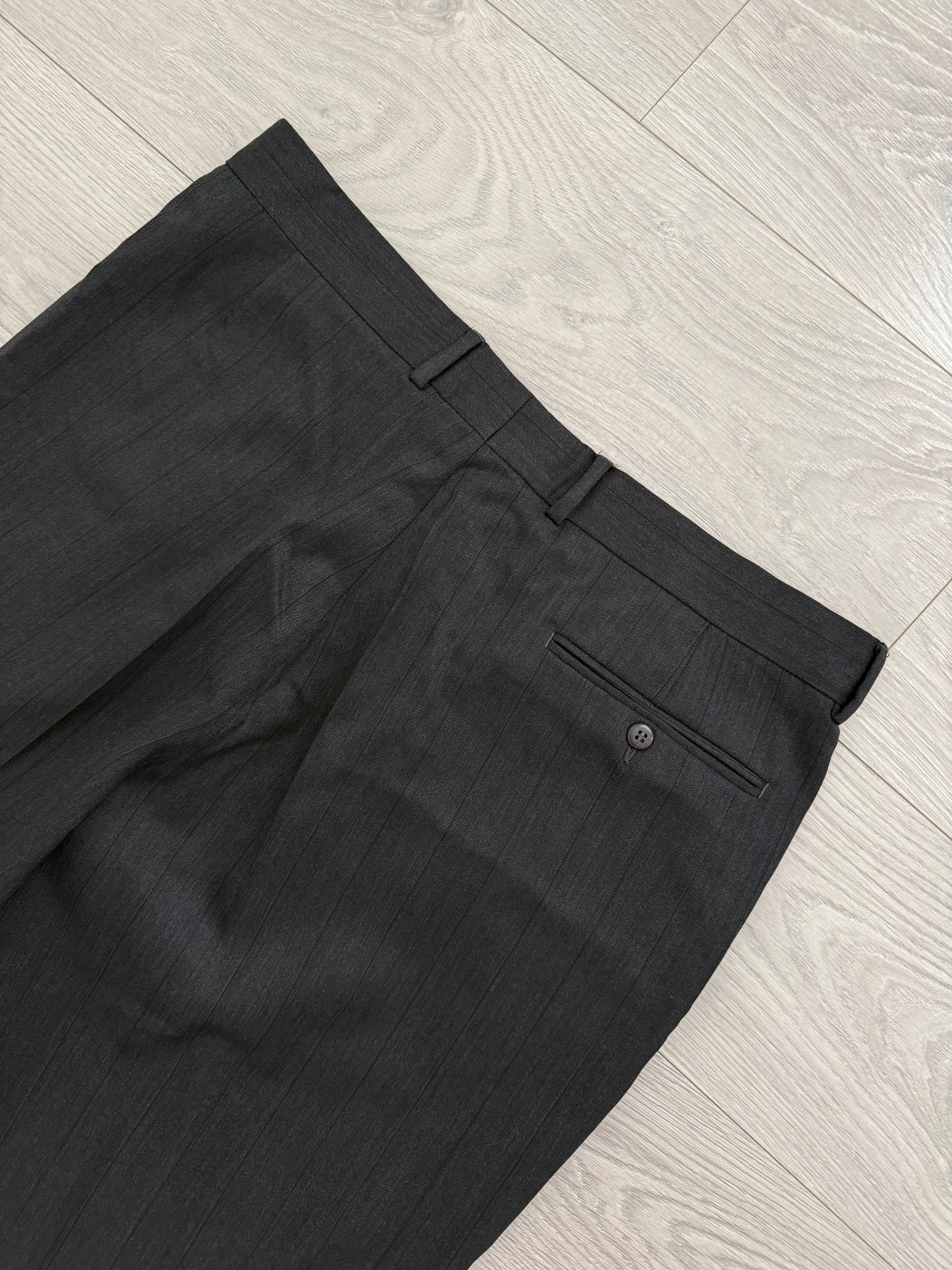 Hugo Boss 1980s 'Al Capone' Double Breasted Pleated Wool Cashmere Suit - Size XXL Jacket / 36" Waist