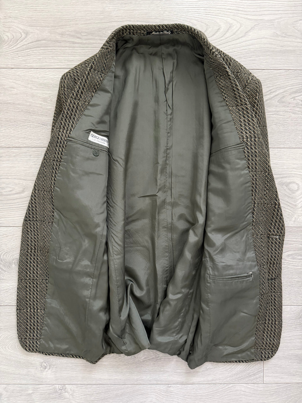Giorgio Armani 1980s 2B Textured Wool Sports Jacket Blazer - Size S