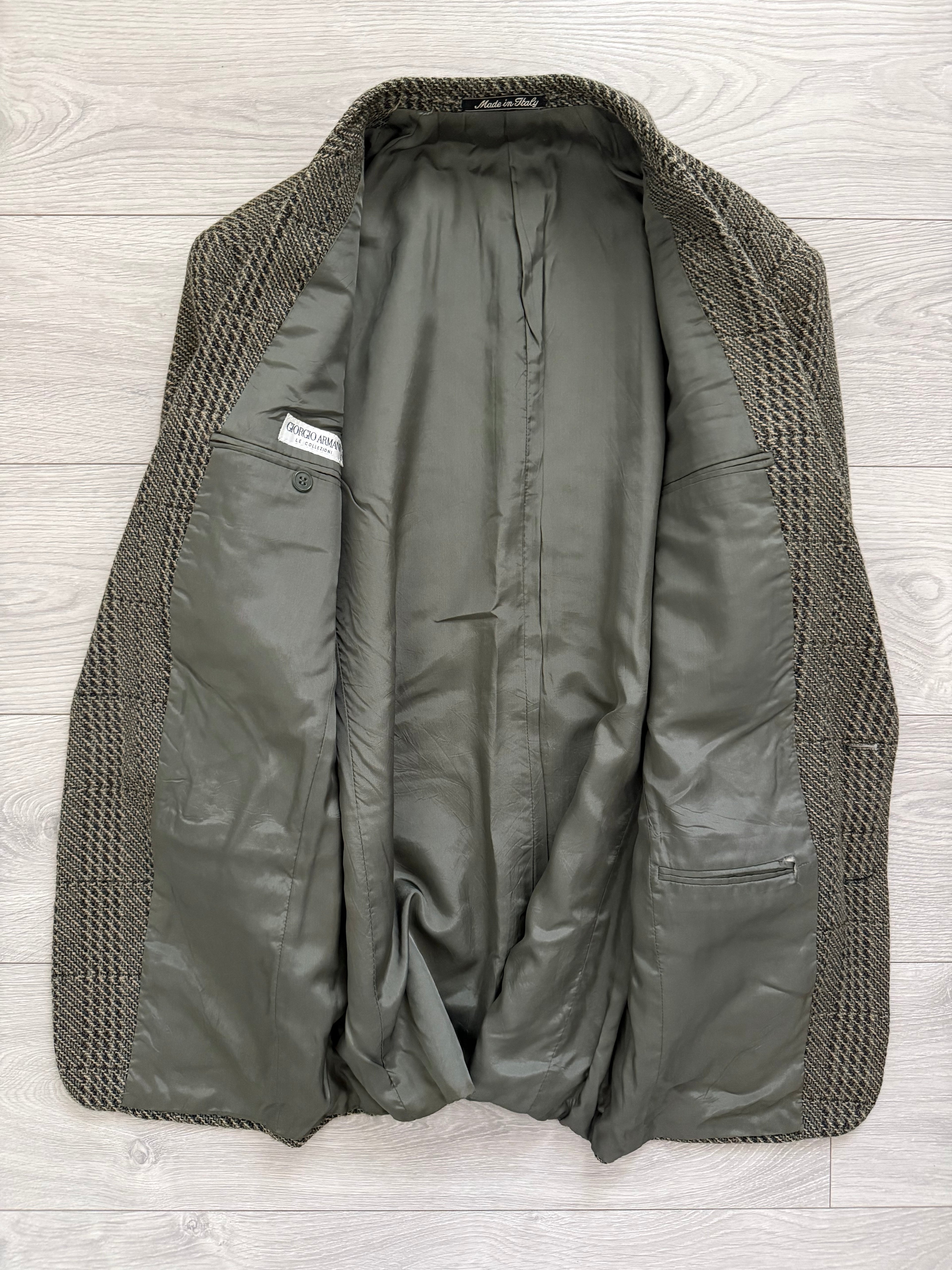 Giorgio Armani 1980s 2B Textured Wool Sports Jacket Blazer - Size S