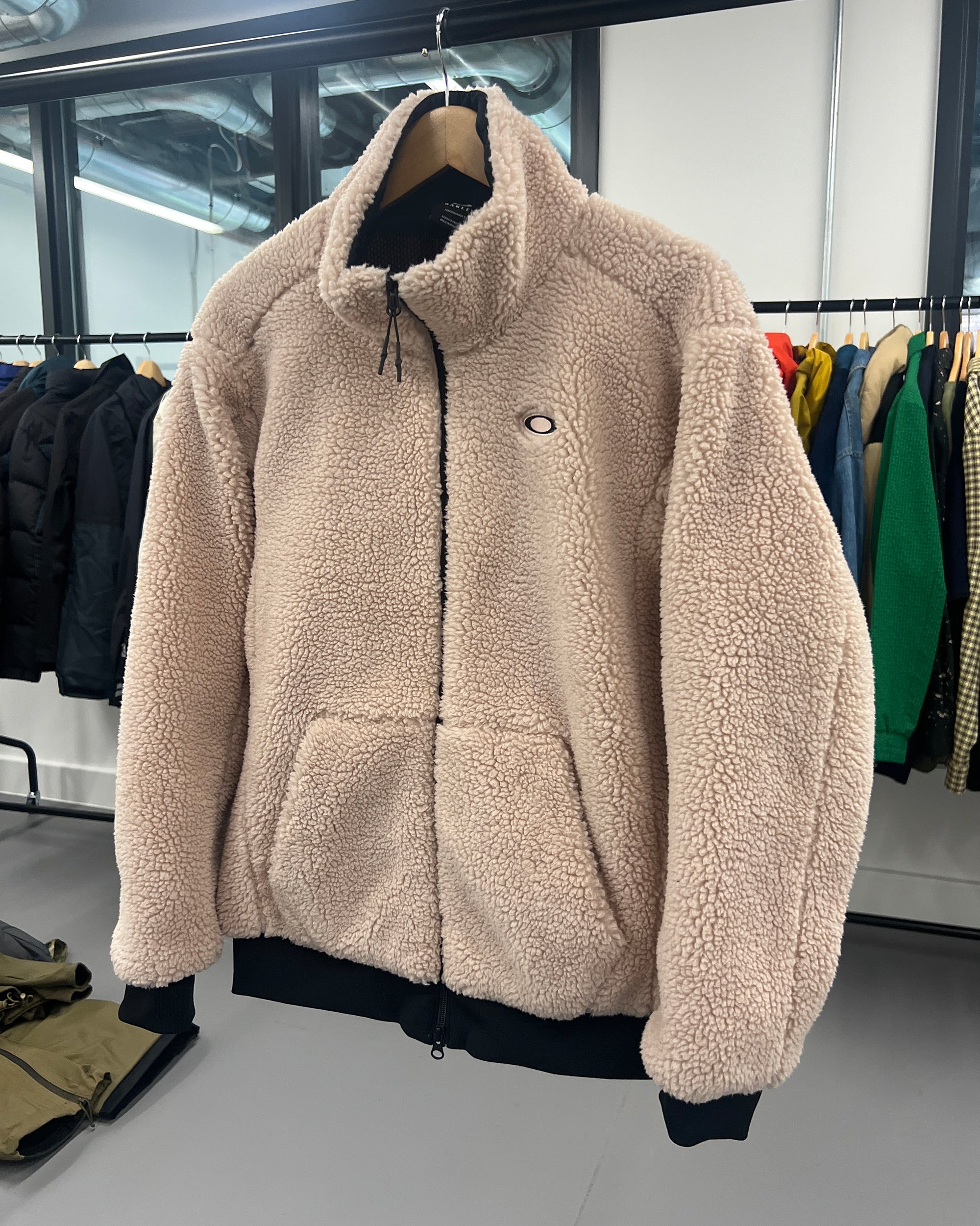 Oakley Boa Light Pink Fleece Jacket - Size M Mens