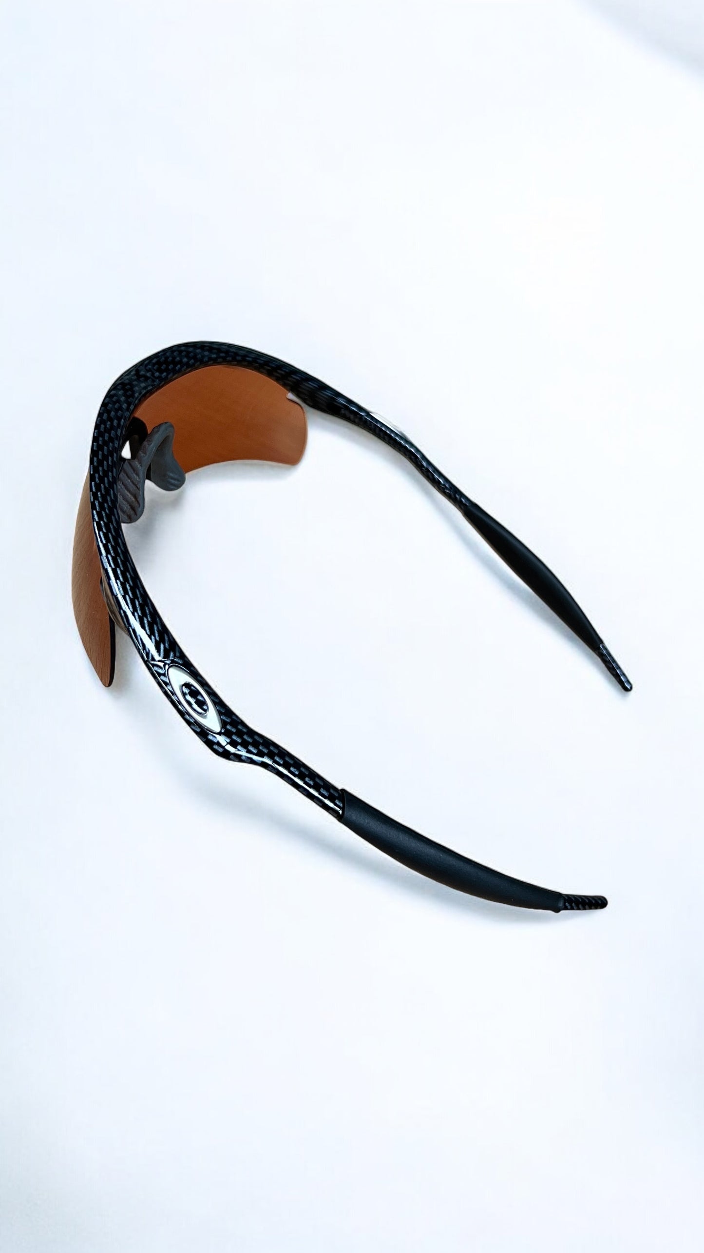 Oakley 1999 Carbon Fibre M-Frame Sunglasses in Carbon Fibre/Persimmon