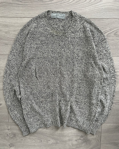 Comme Des Garcons Homme 1992 Linen-Silk Marled Knit Sweater - Size S