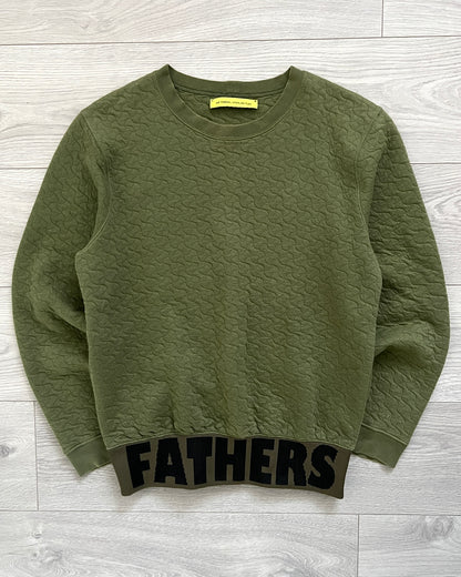 Raf Simons Sterling Ruby AW2014 'Fathers' Abus Lang Textured Sweater - Size S