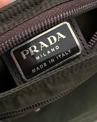 Prada AW1998 Vela Nylon Metal Logo Small Crossbody Shoulder Bag