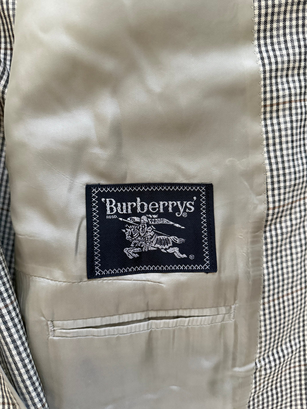 Burberry 1980s 2B Silk Wool Sports Blazer Jacket - Size XXL