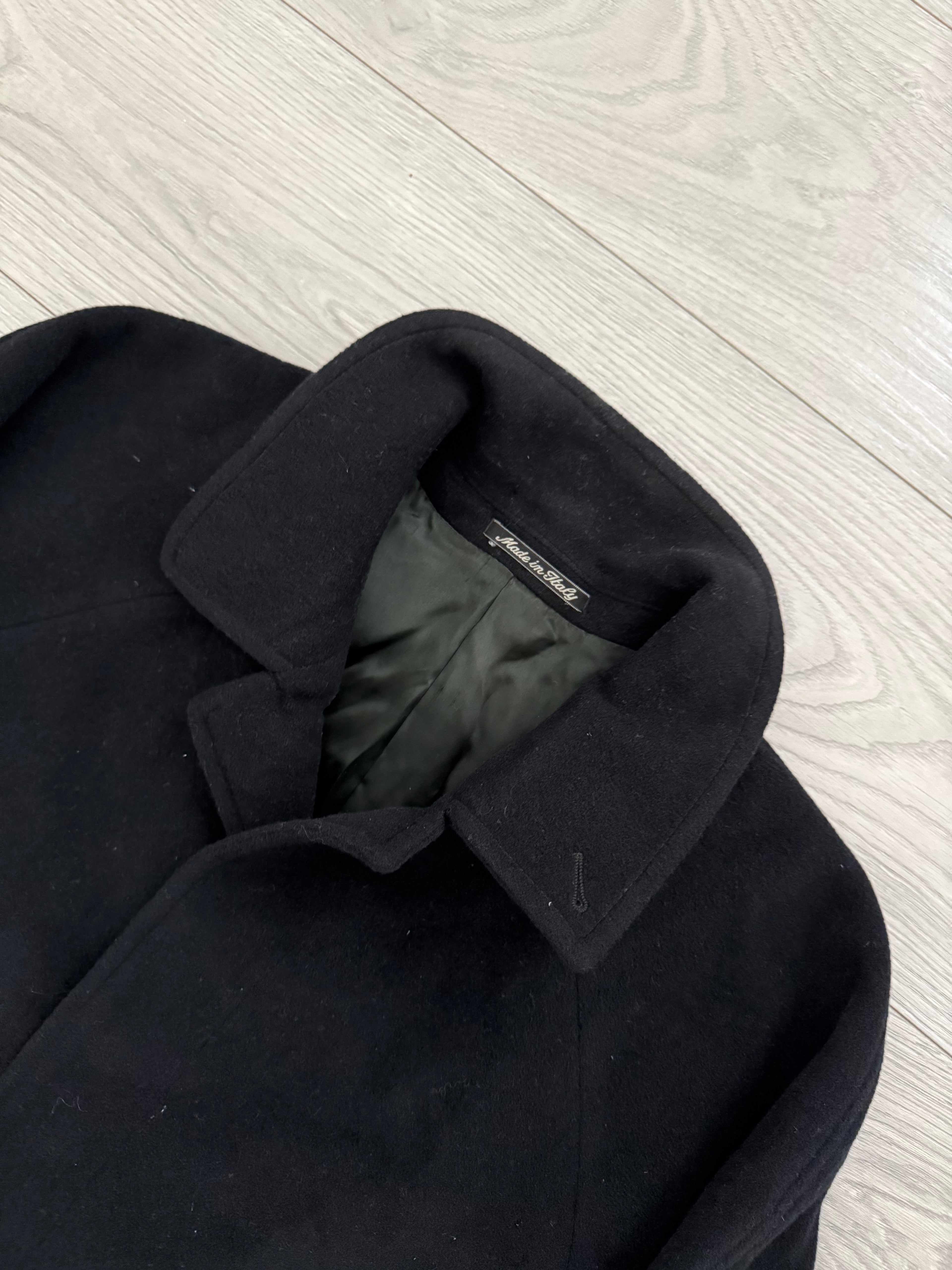 Giorgio Armani 1980s Balmacaan Wool Overcoat - Size M