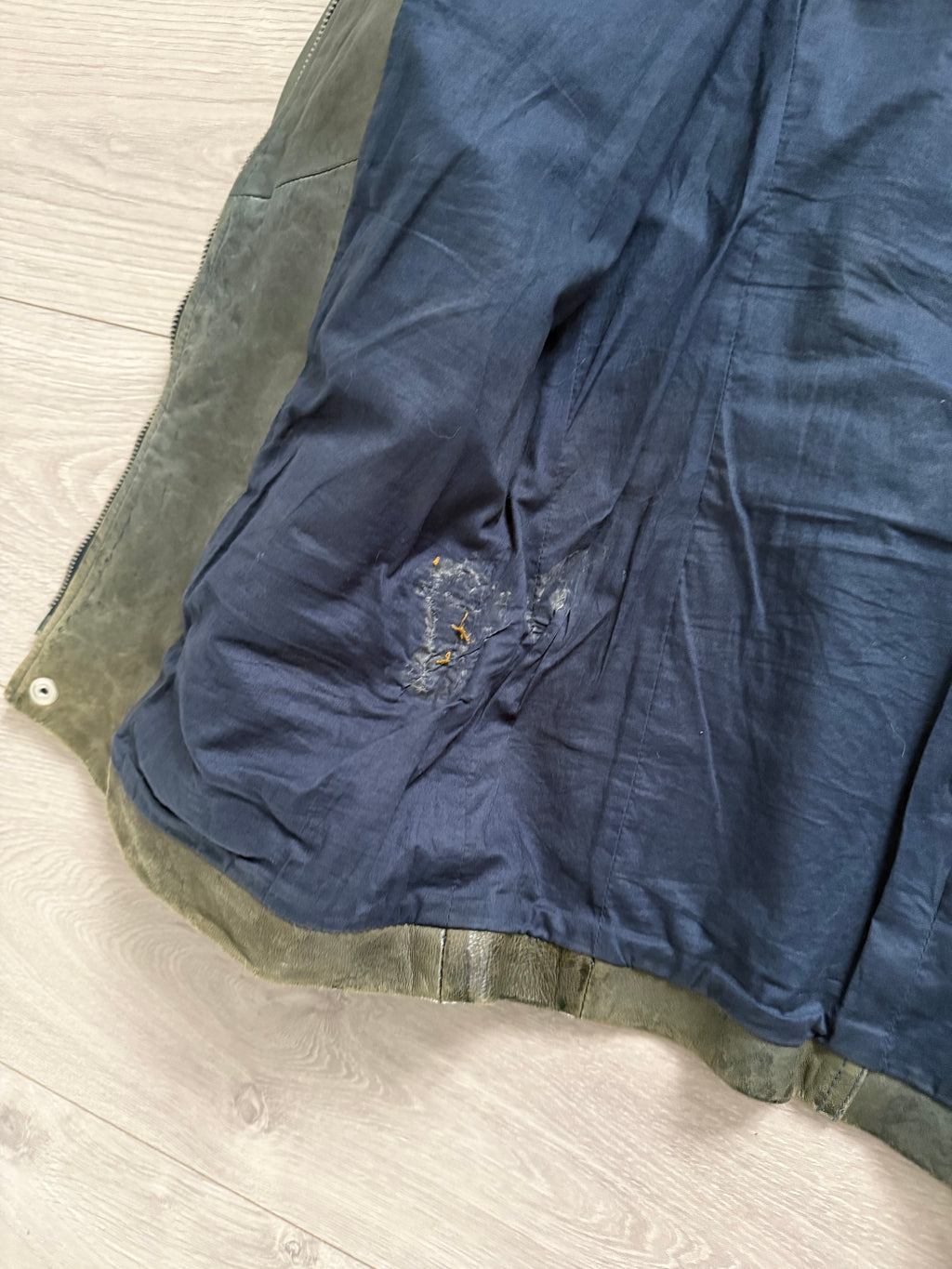Emporio Armani FW2011 Overdyed Leather Jacket - Size S