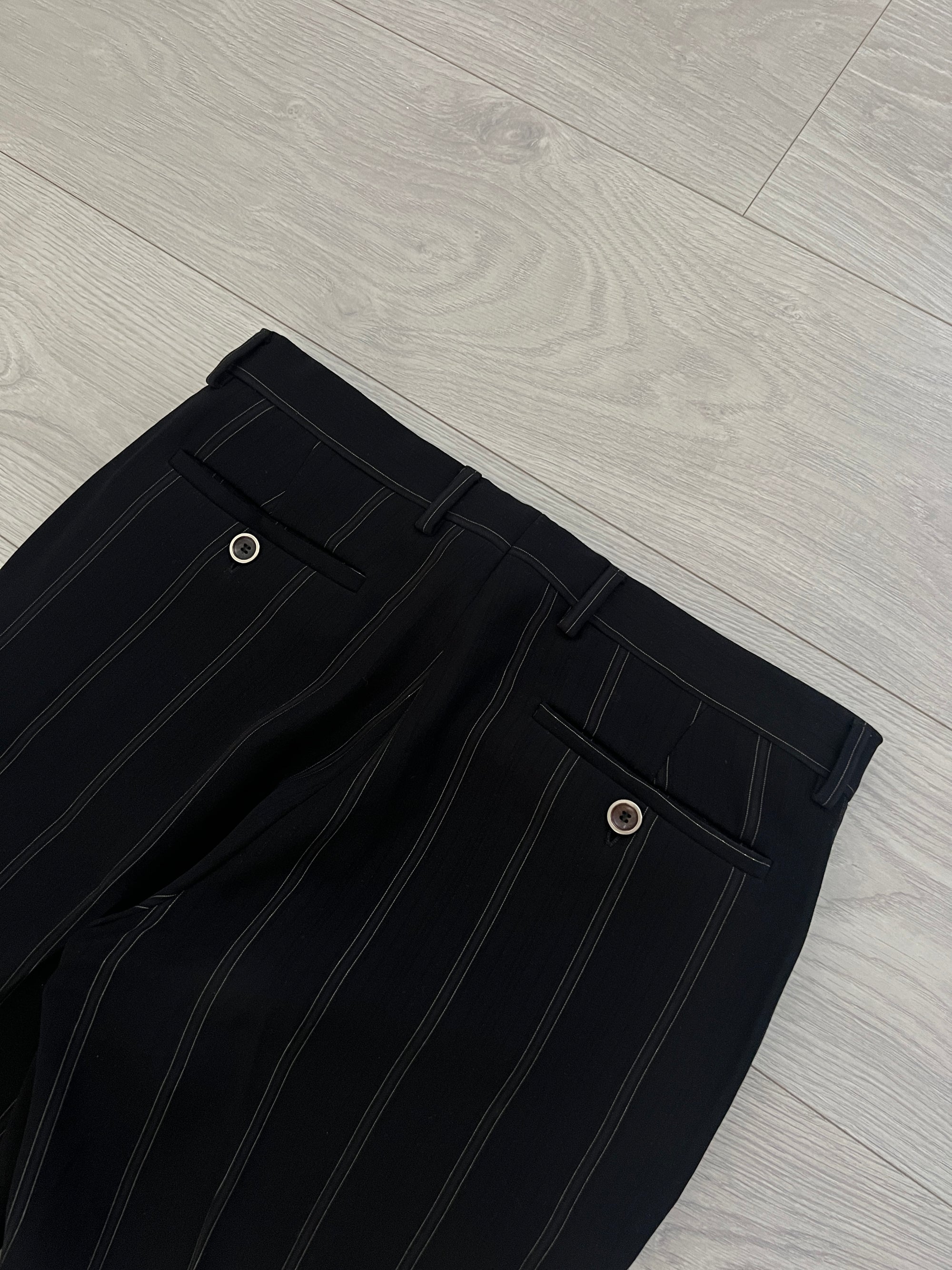 Giorgio Armani 1990s Striped Relaxed Suit - Size S Jacket / 32" Waist