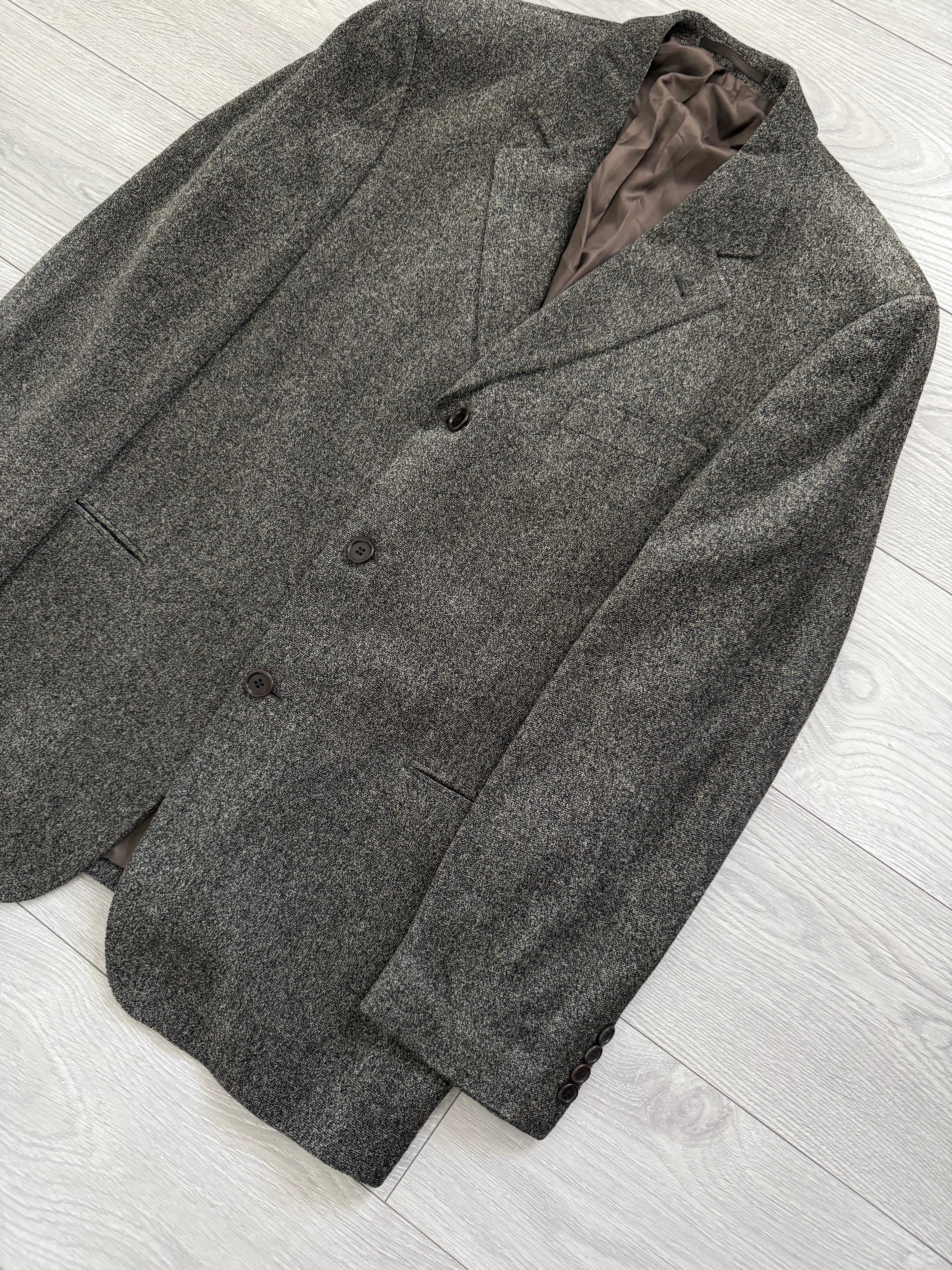Hugo Boss 1980s 3B Torrelo Vierra Melagne Fabric Sports Jacket Blazer - Size XL
