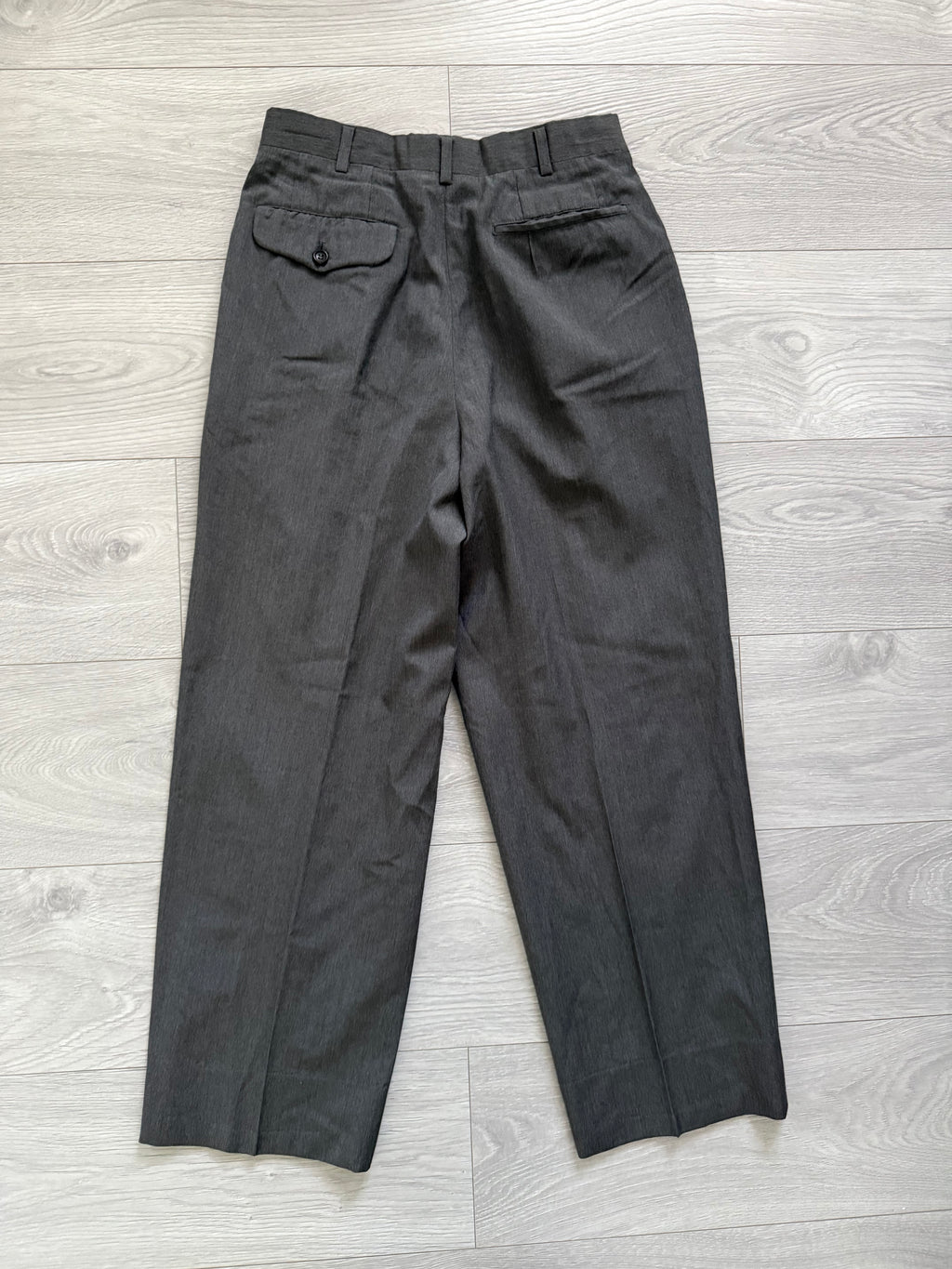 Comme Des Garcons Homme 1989 Double Breasted Pleated Wool Grey Suit - Size S Jacket / 28" Waist